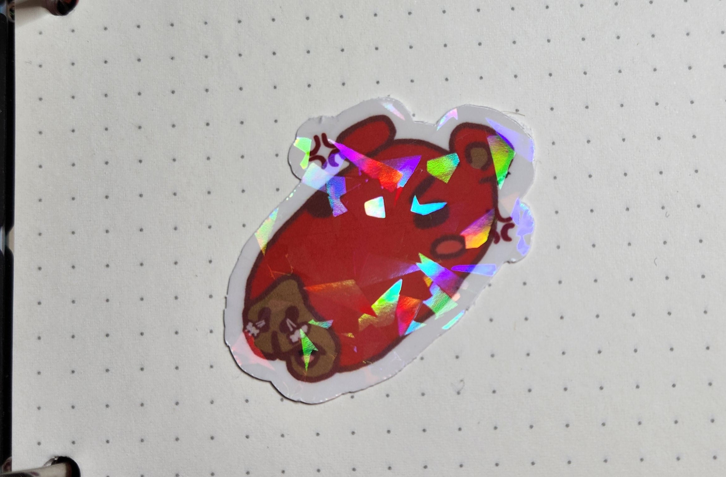Angybara Sticker - Water Resistant Holographic