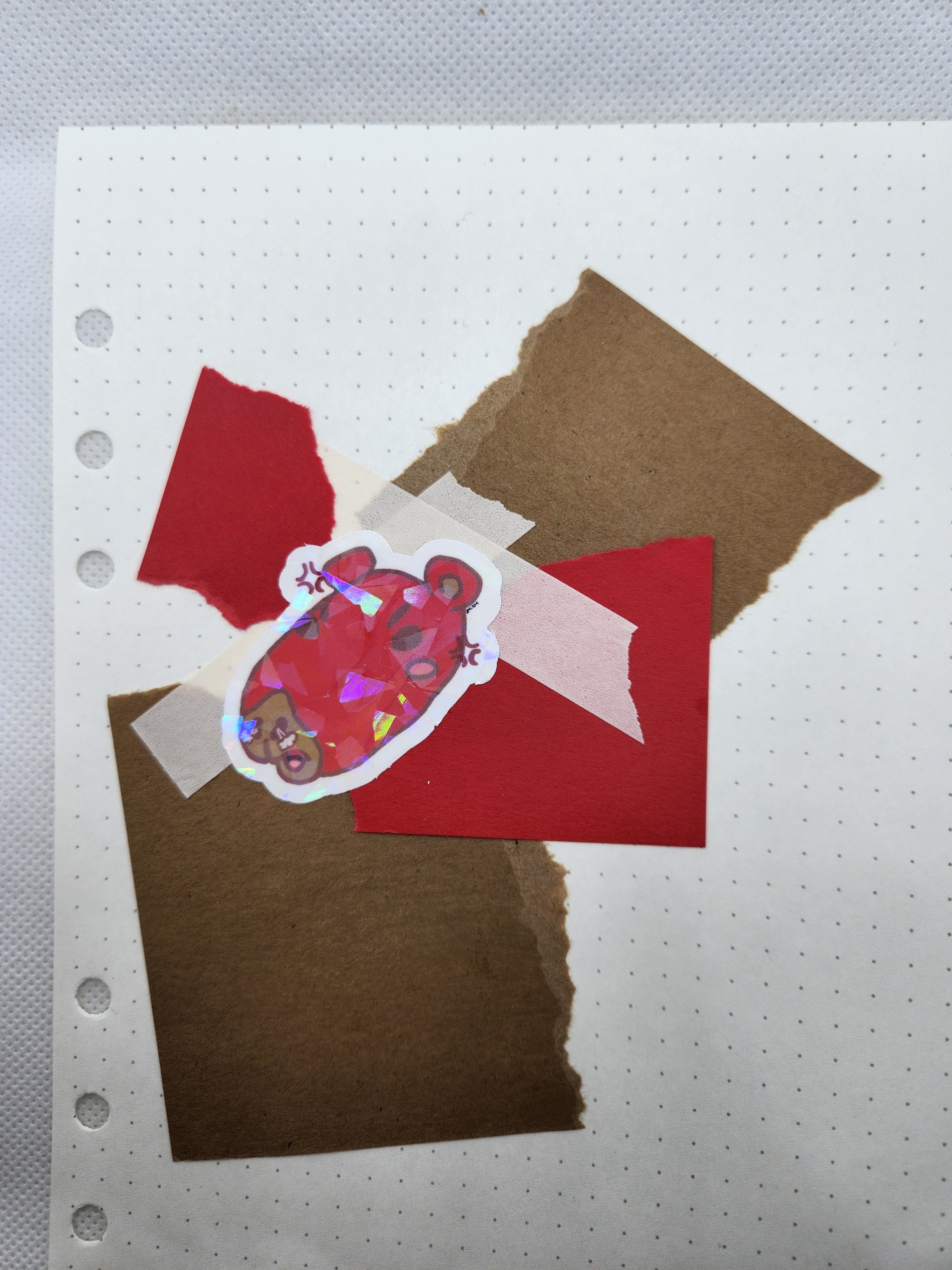 Angybara Sticker - Water Resistant Holographic
