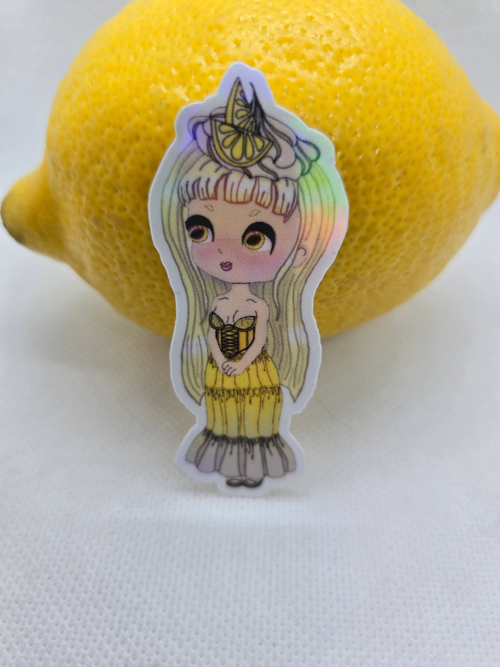 Lemon Meringue Pie Girl Sticker