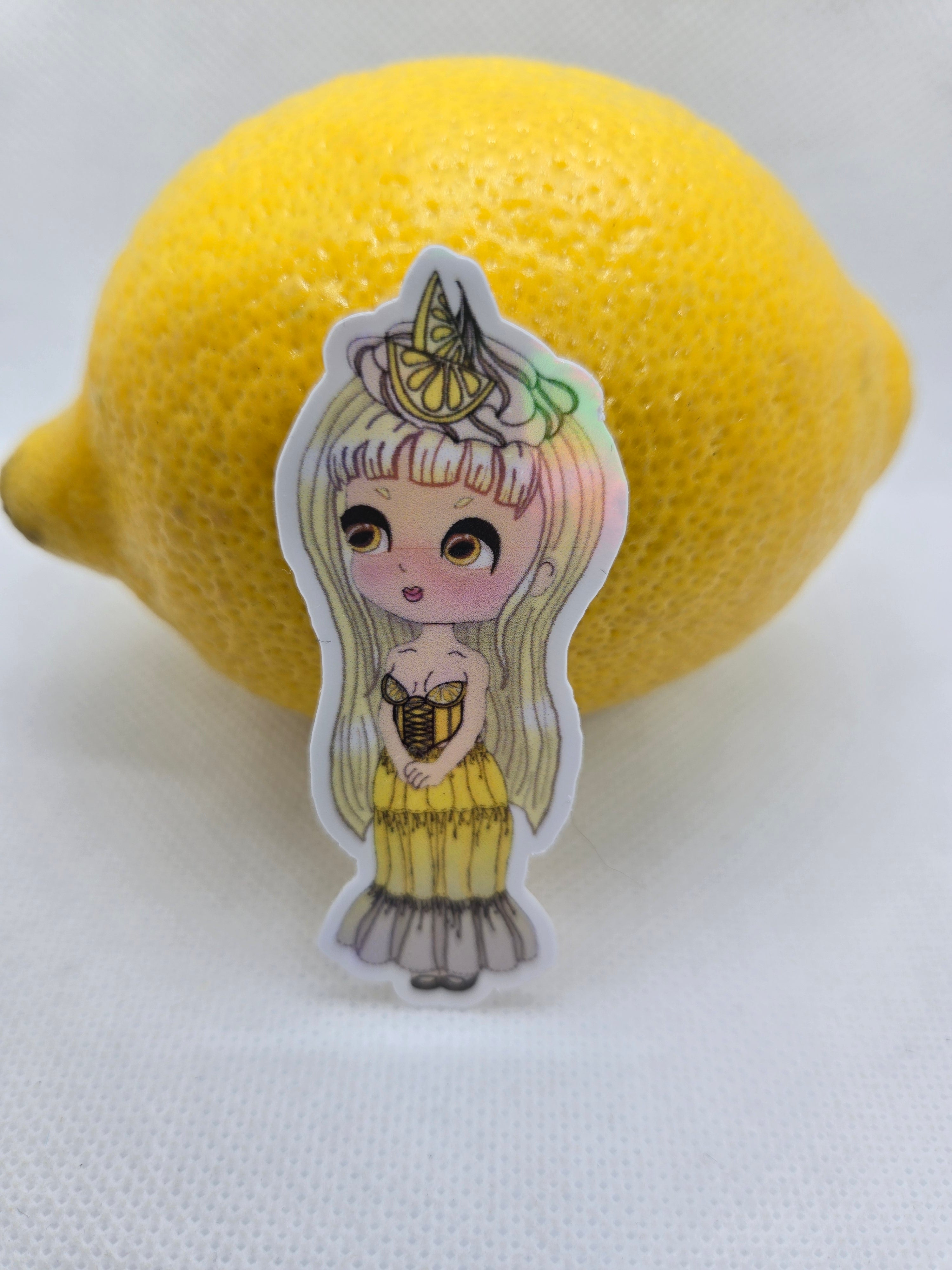 Lemon Meringue Pie Girl Sticker