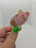 Saltybara Sticker - Water Resistant Holographic