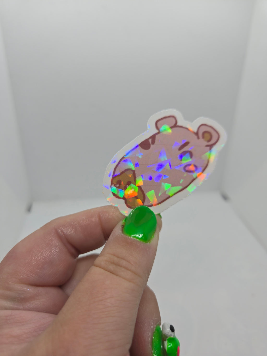 Crankybara Sticker - Water Resistant Holographic