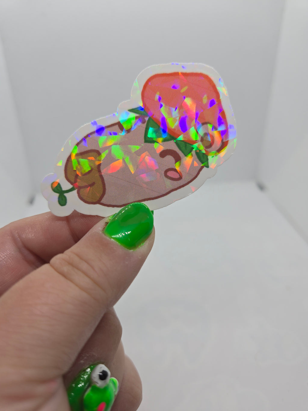 Strawbara Sticker - Water Resistant Holographic