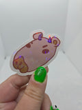 Naughtybara Sticker - Water Resistant Holographic
