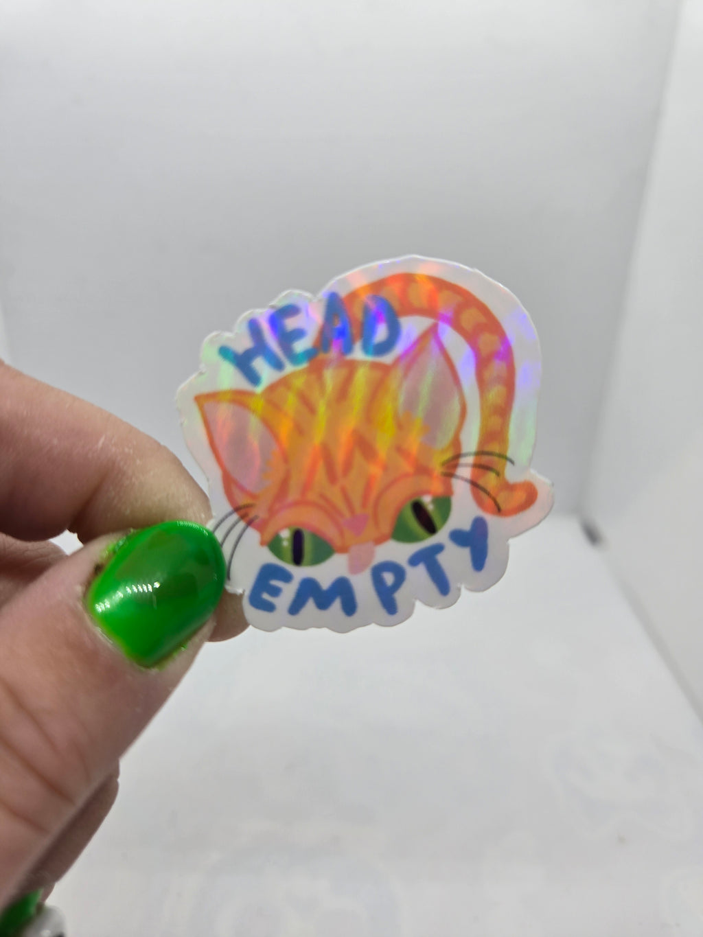 Head Empty Cat Sticker