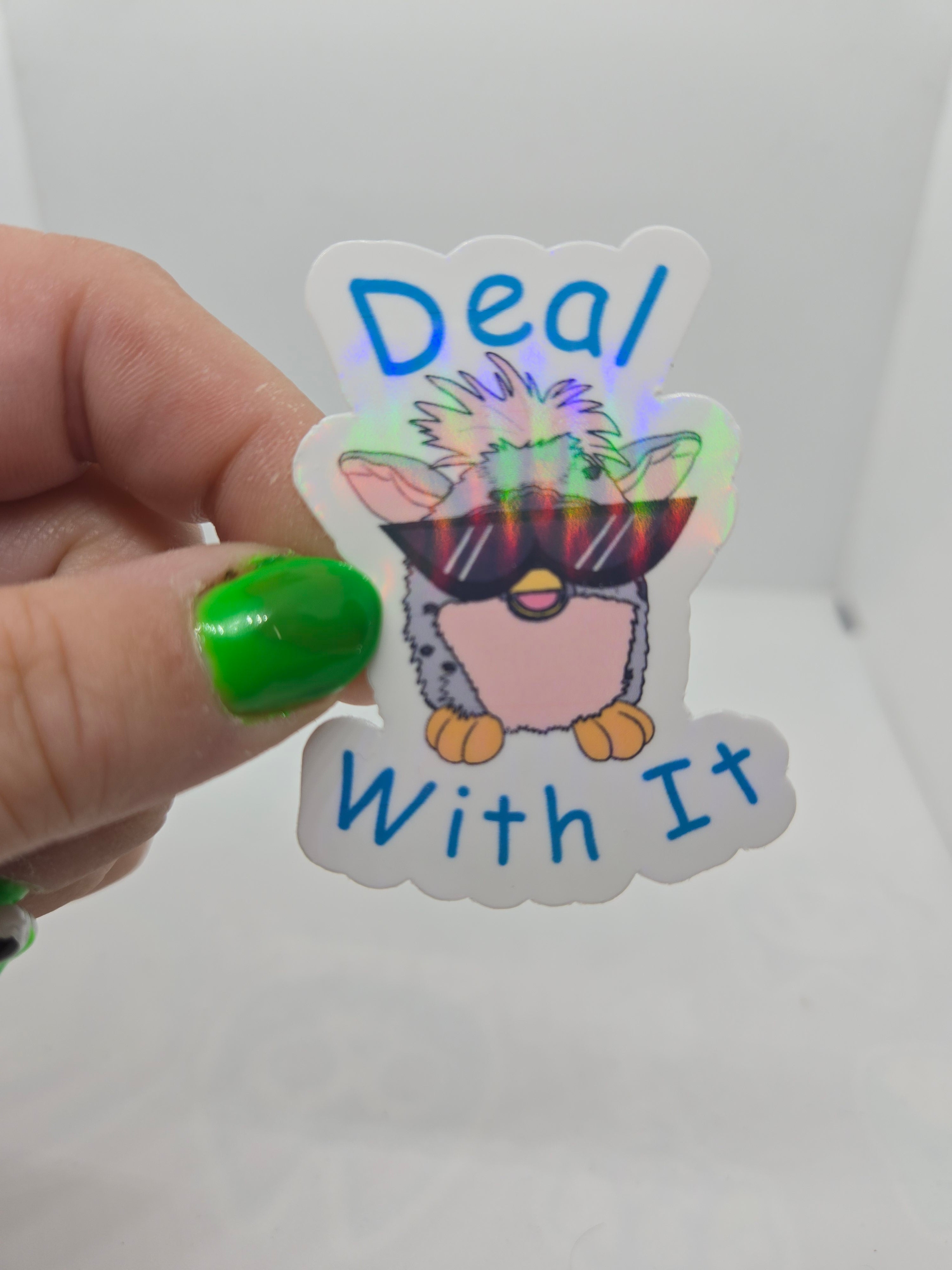 Deal With It Furby Sticker