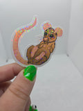 Cozy Rat Sticker