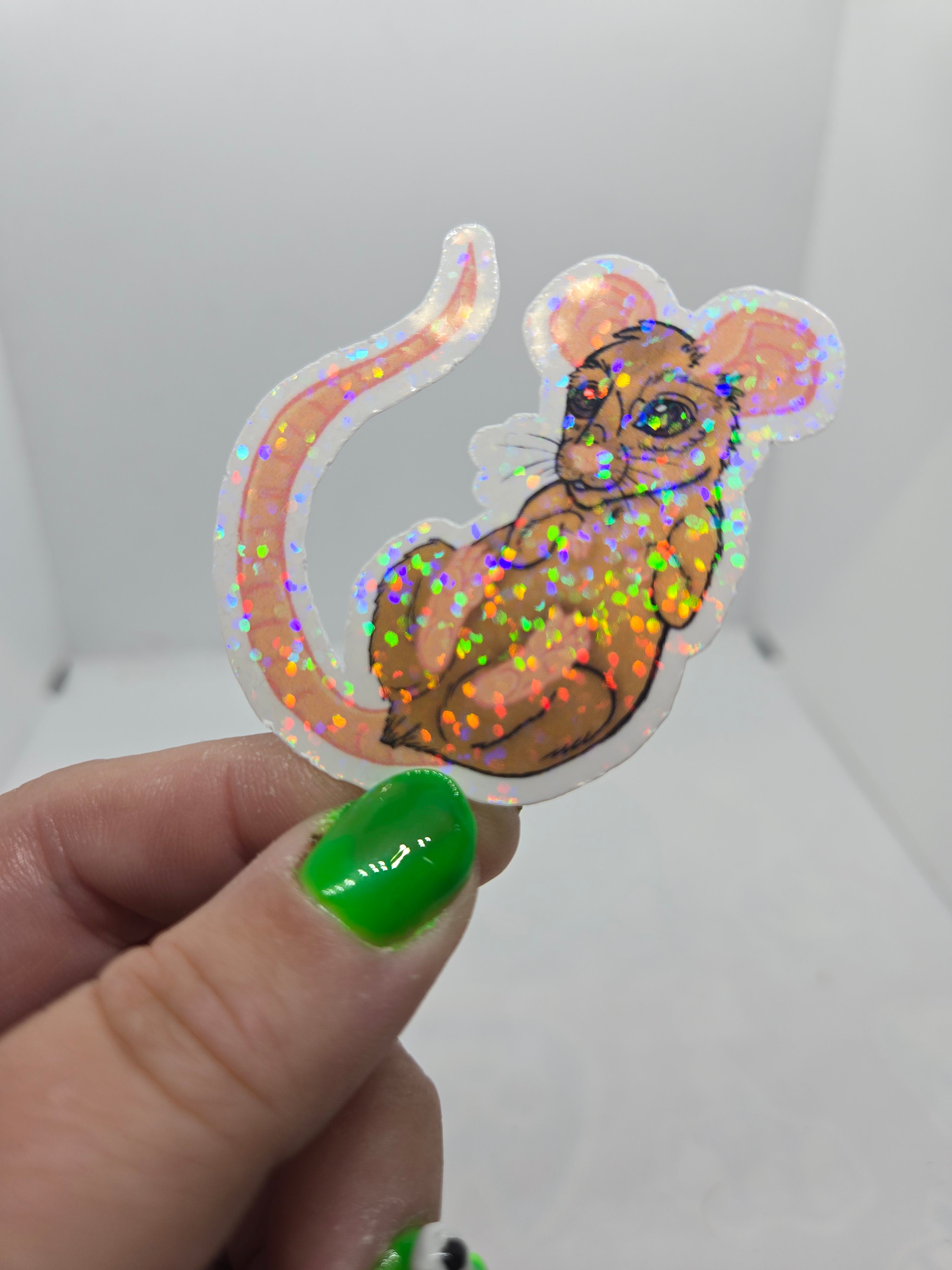 Cozy Rat Sticker