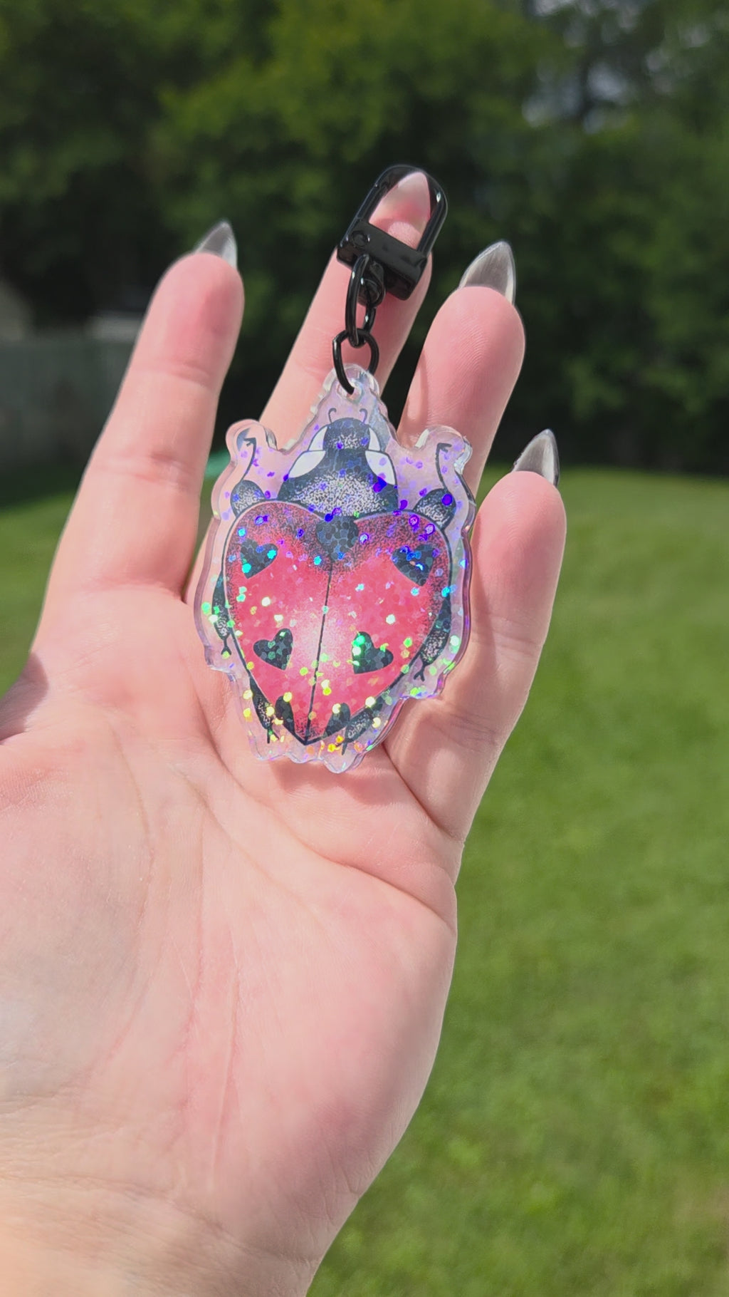Lady Bug Keychain