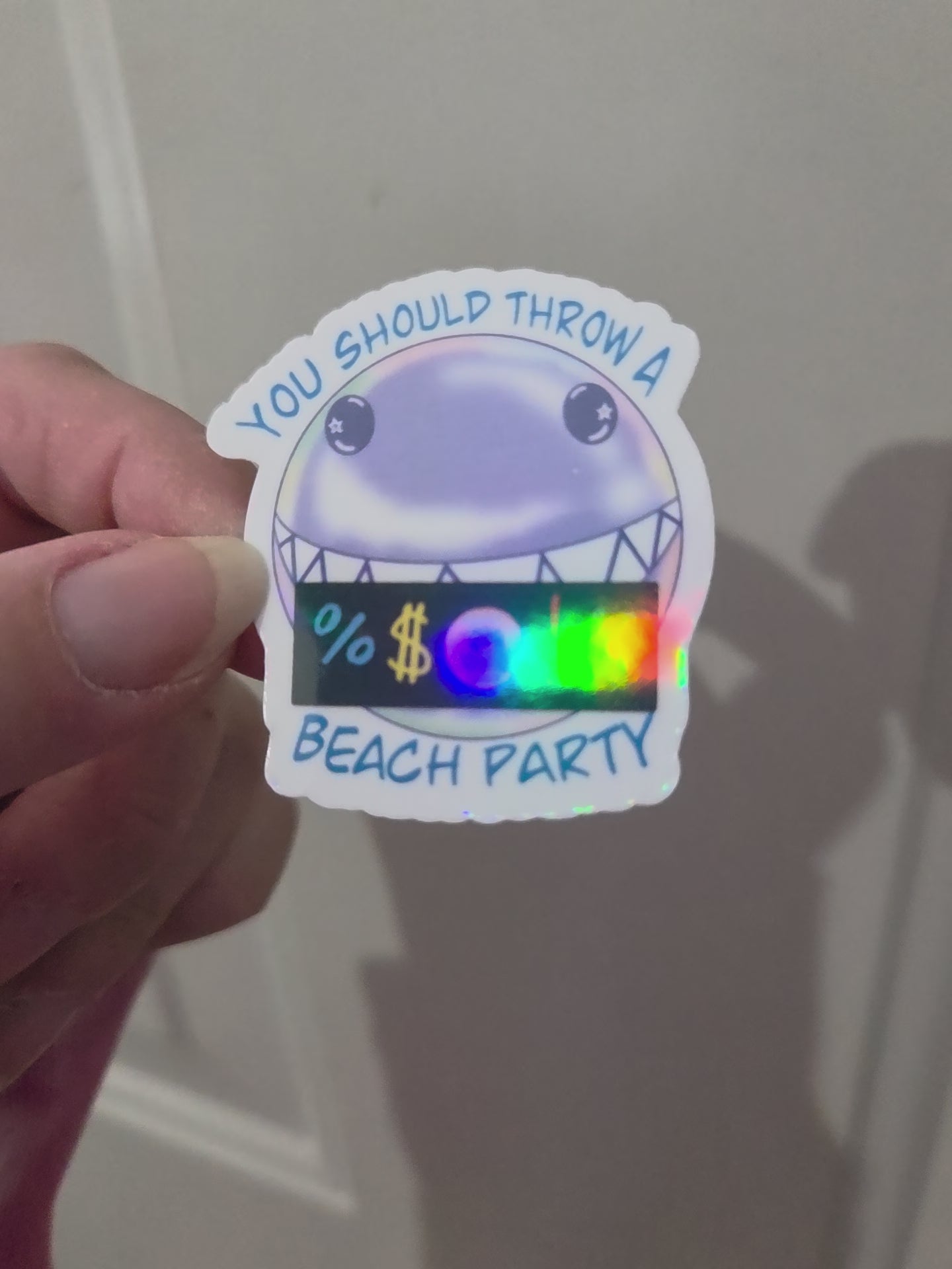 Beach Bubble Sticker
