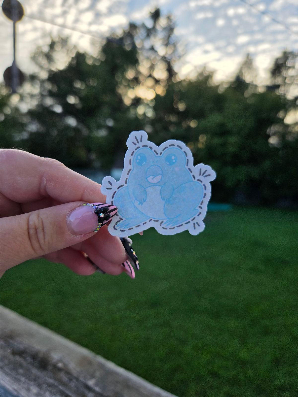 The Invisible Frog Sticker