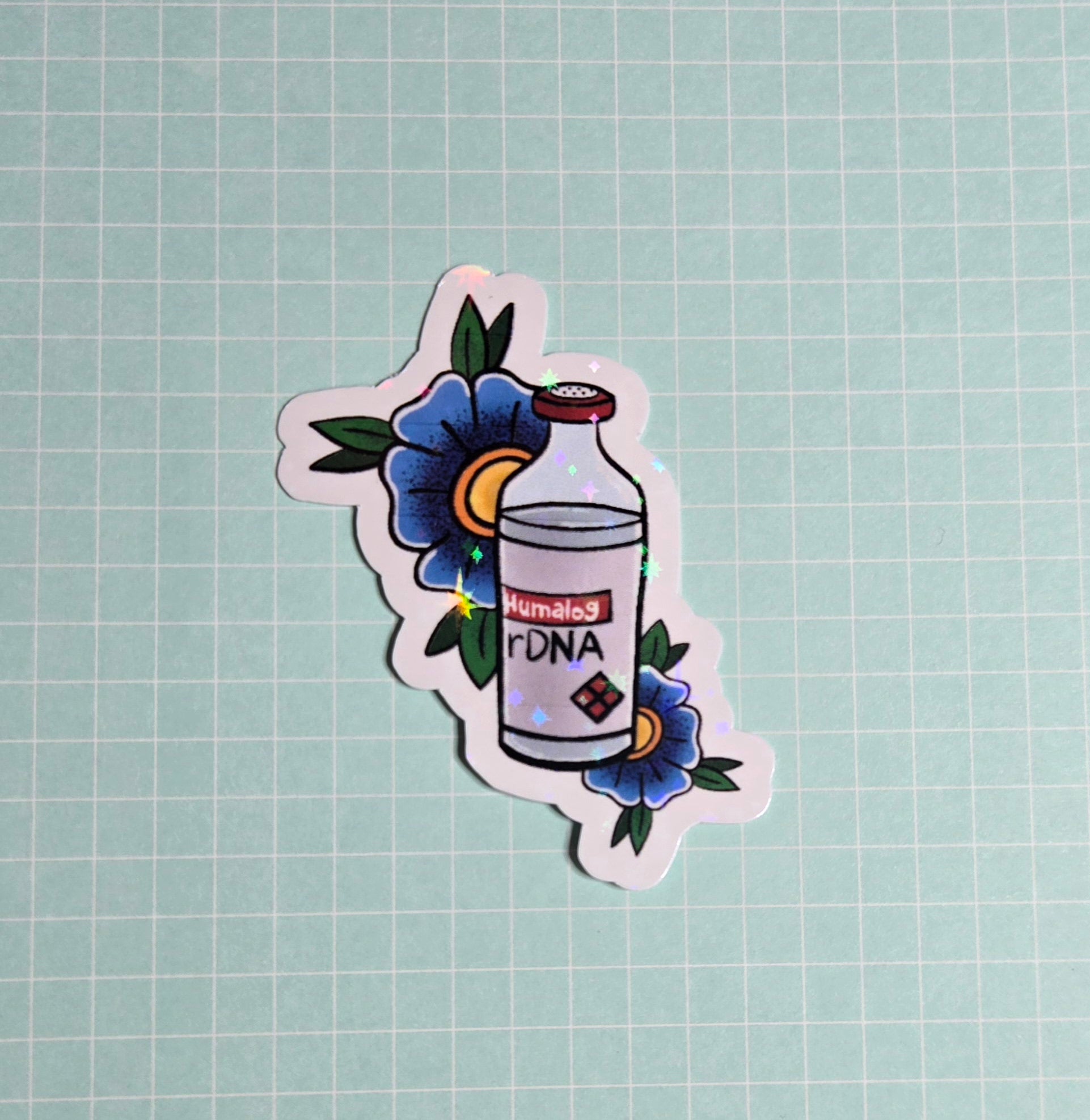 Humalog Flower Sticker