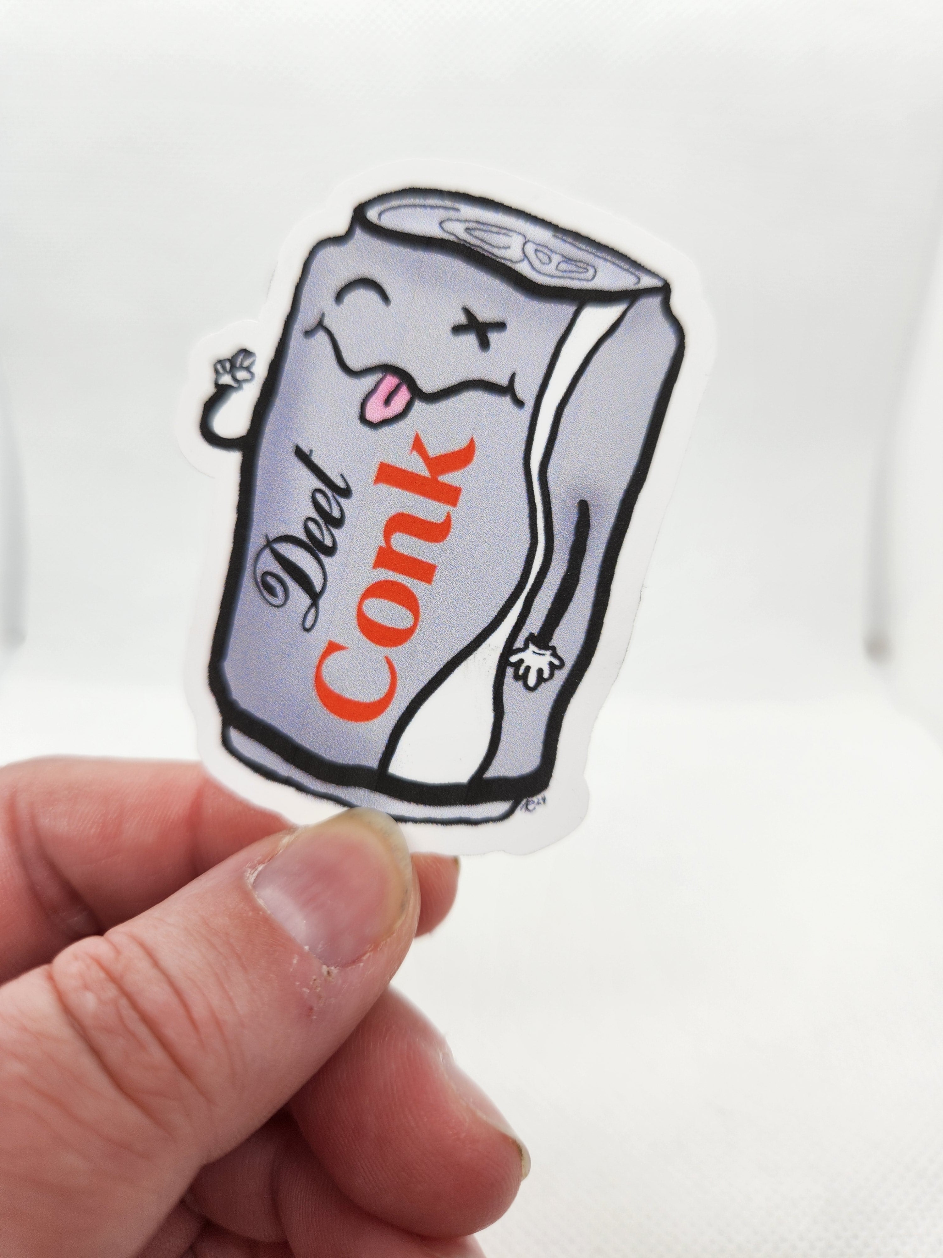 Deet Conk Silly Soda Sticker