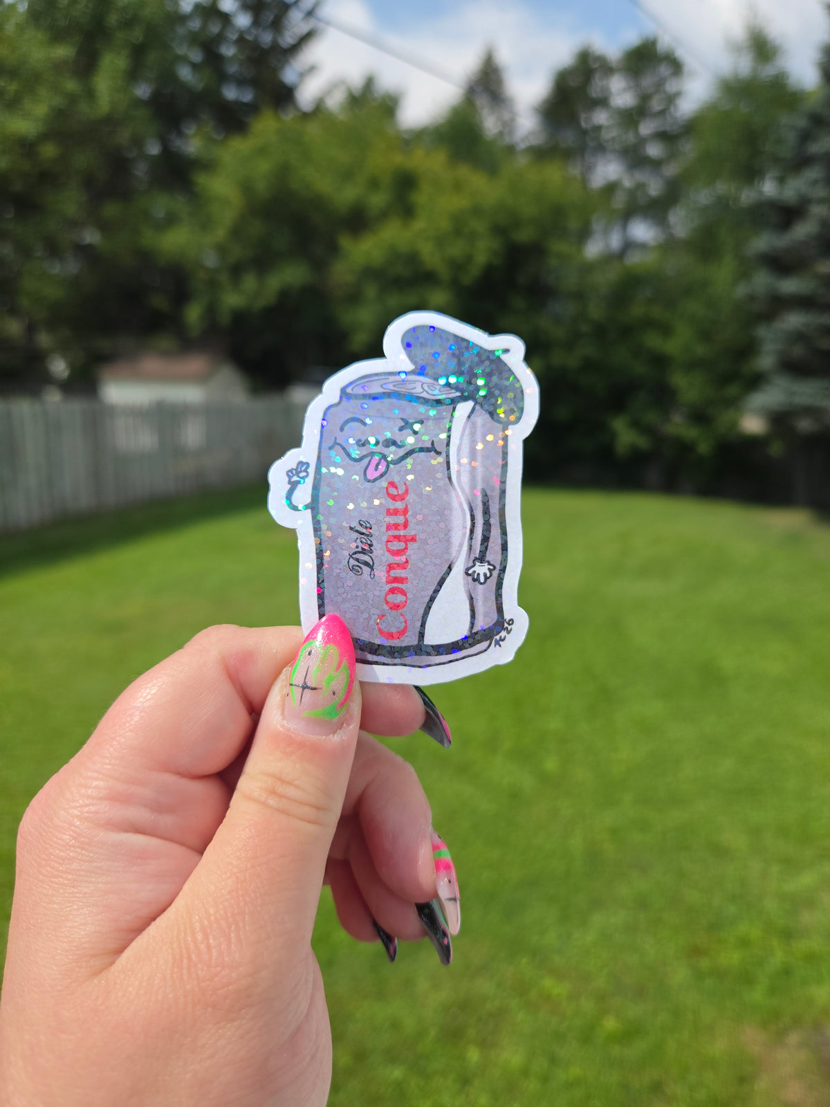 Diète Conque Silly Soda Sticker