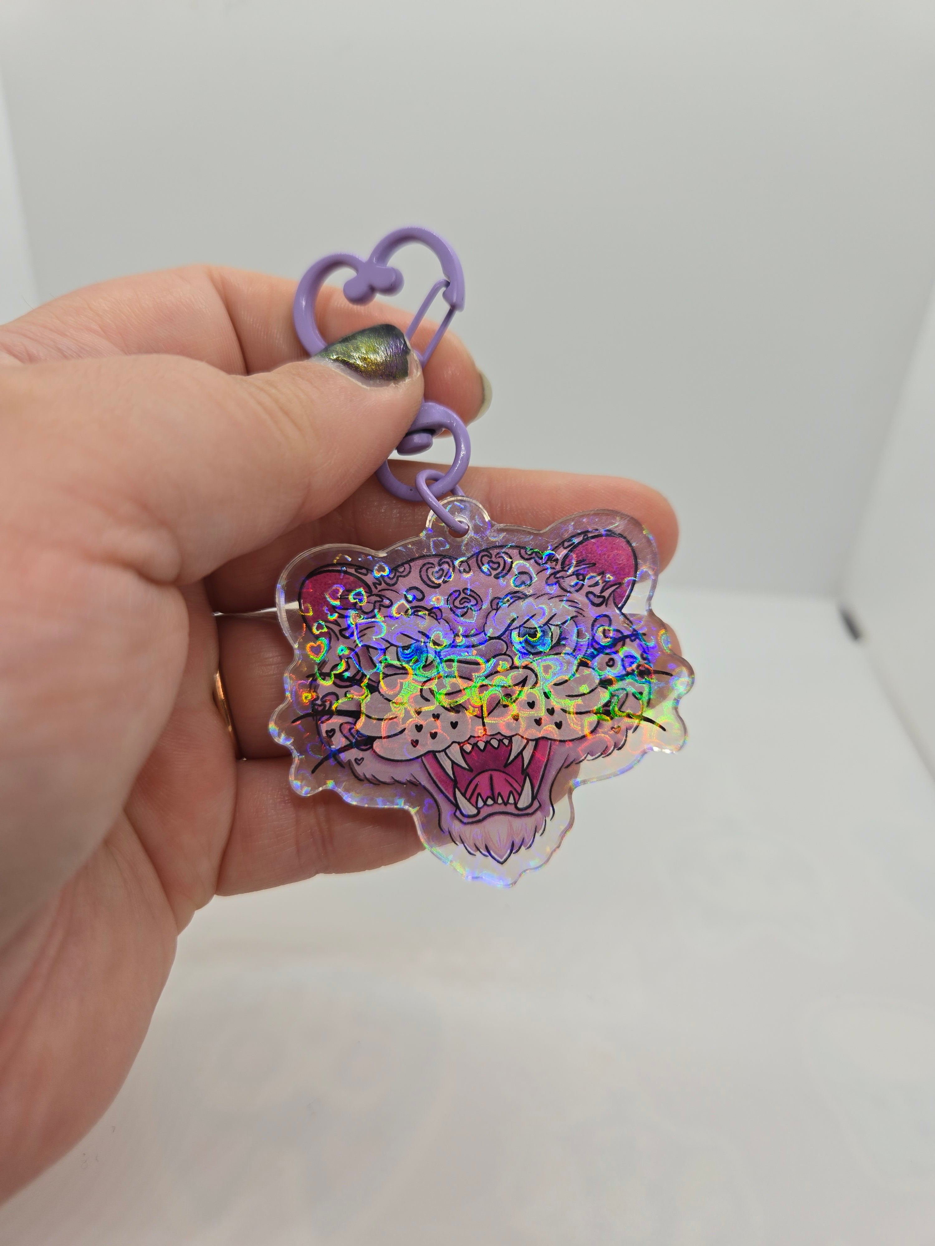 Love Leopard Keychain