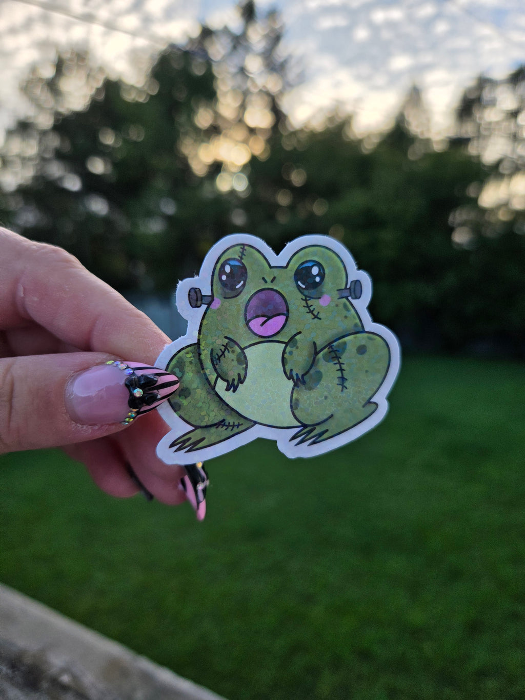 Froggenstein's Monster Sticker