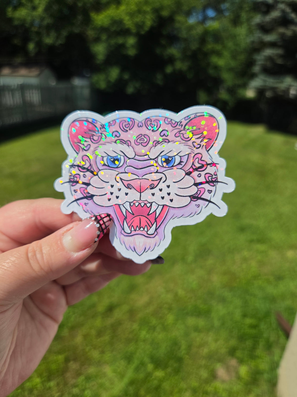 Large Snow Leopard Sticker