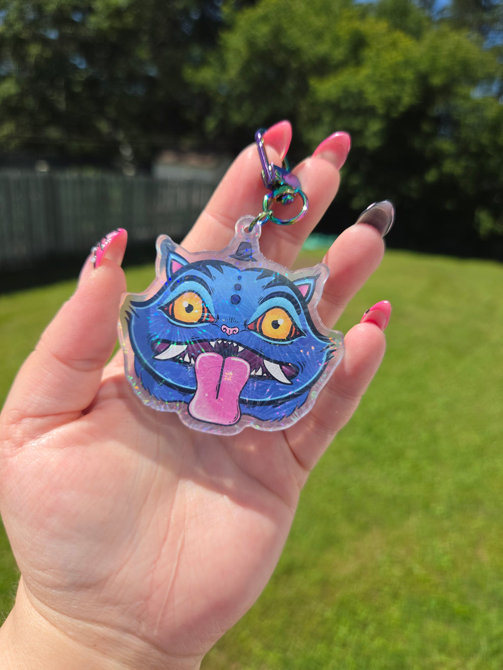 Derpy Tiger Keychain