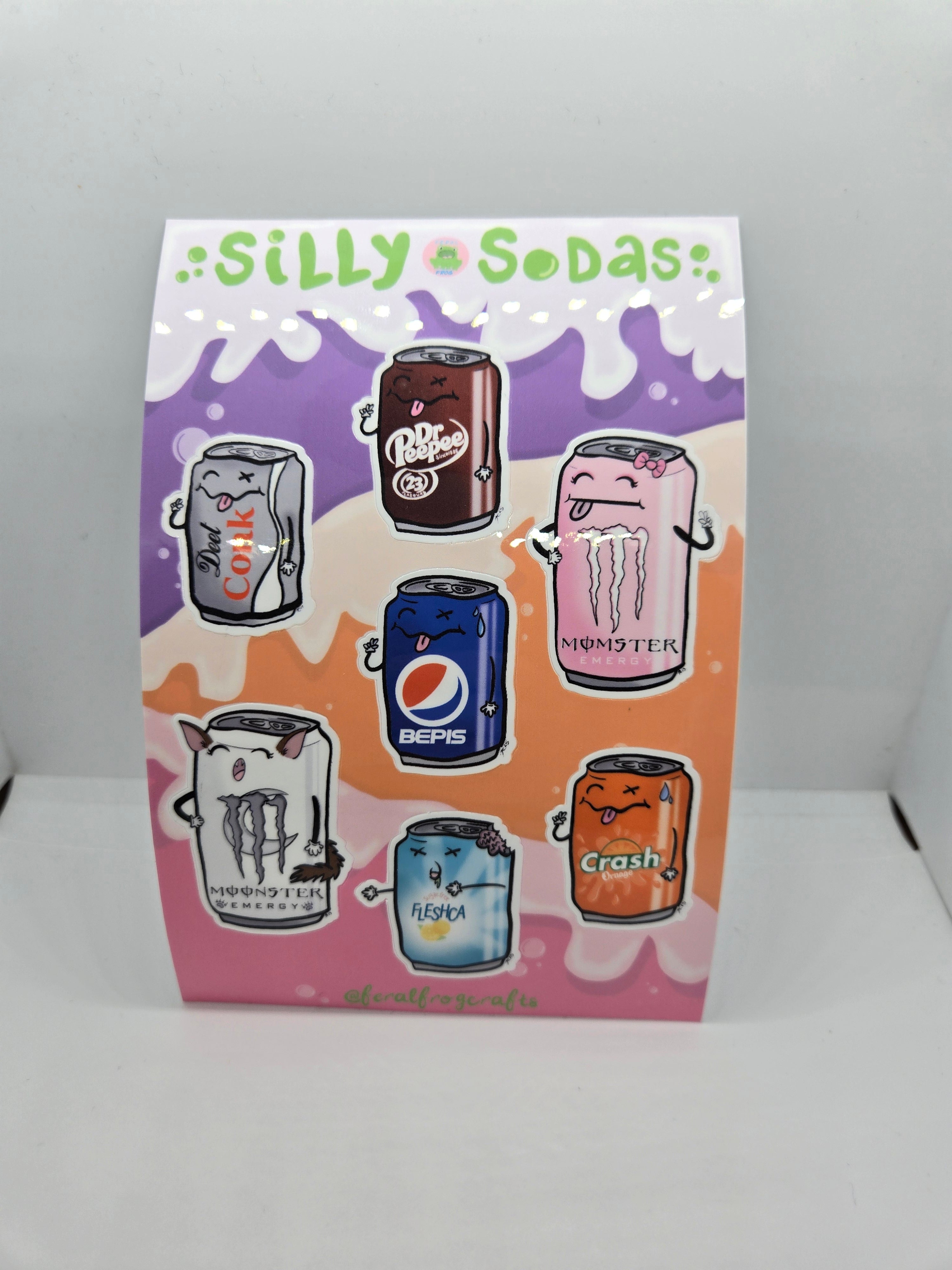 Silly Sodas Sticker Sheet