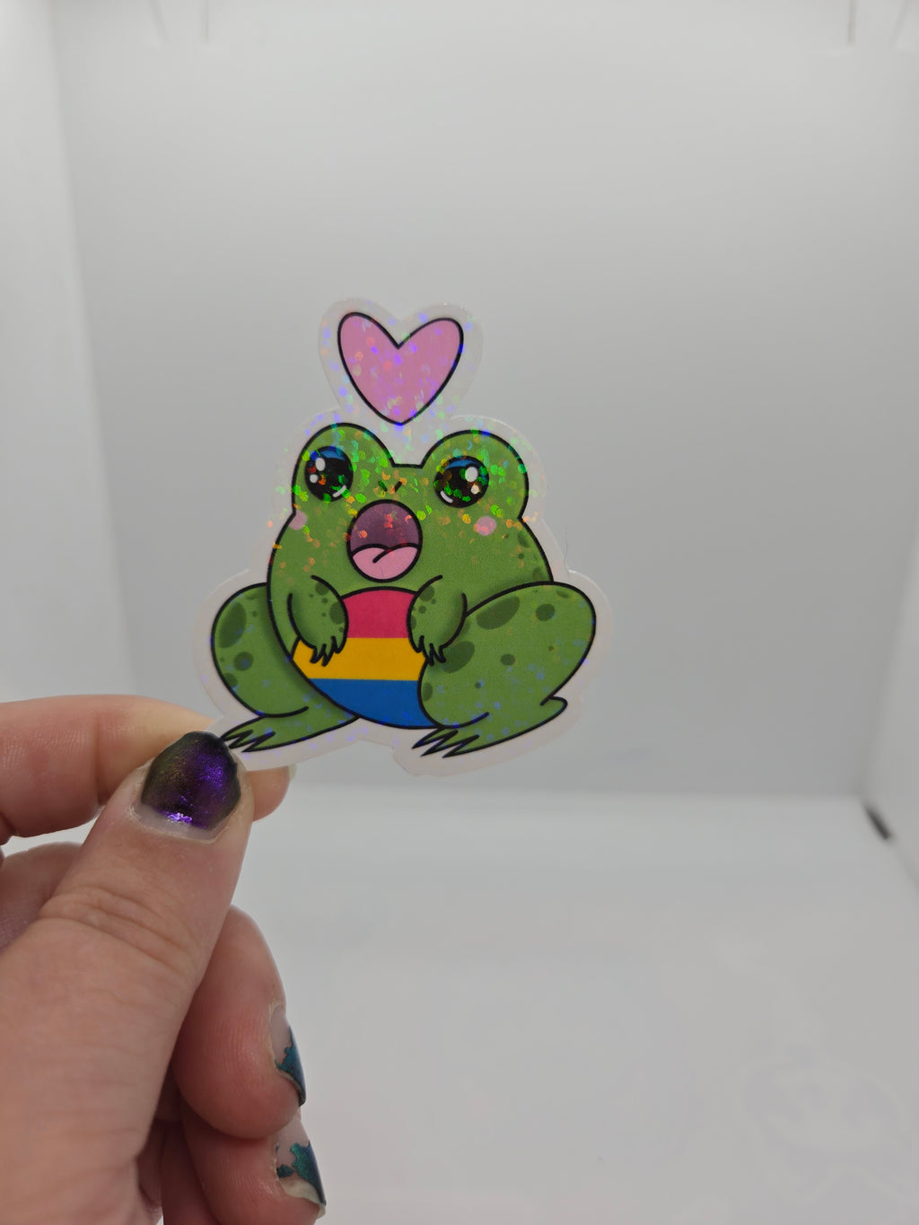 Gender and Sexuality Flag Frog Stickers