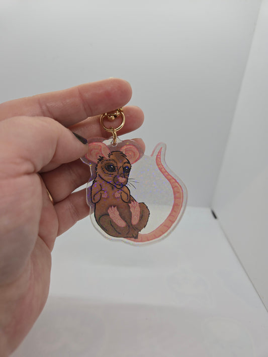 Cozy Rat Keychain