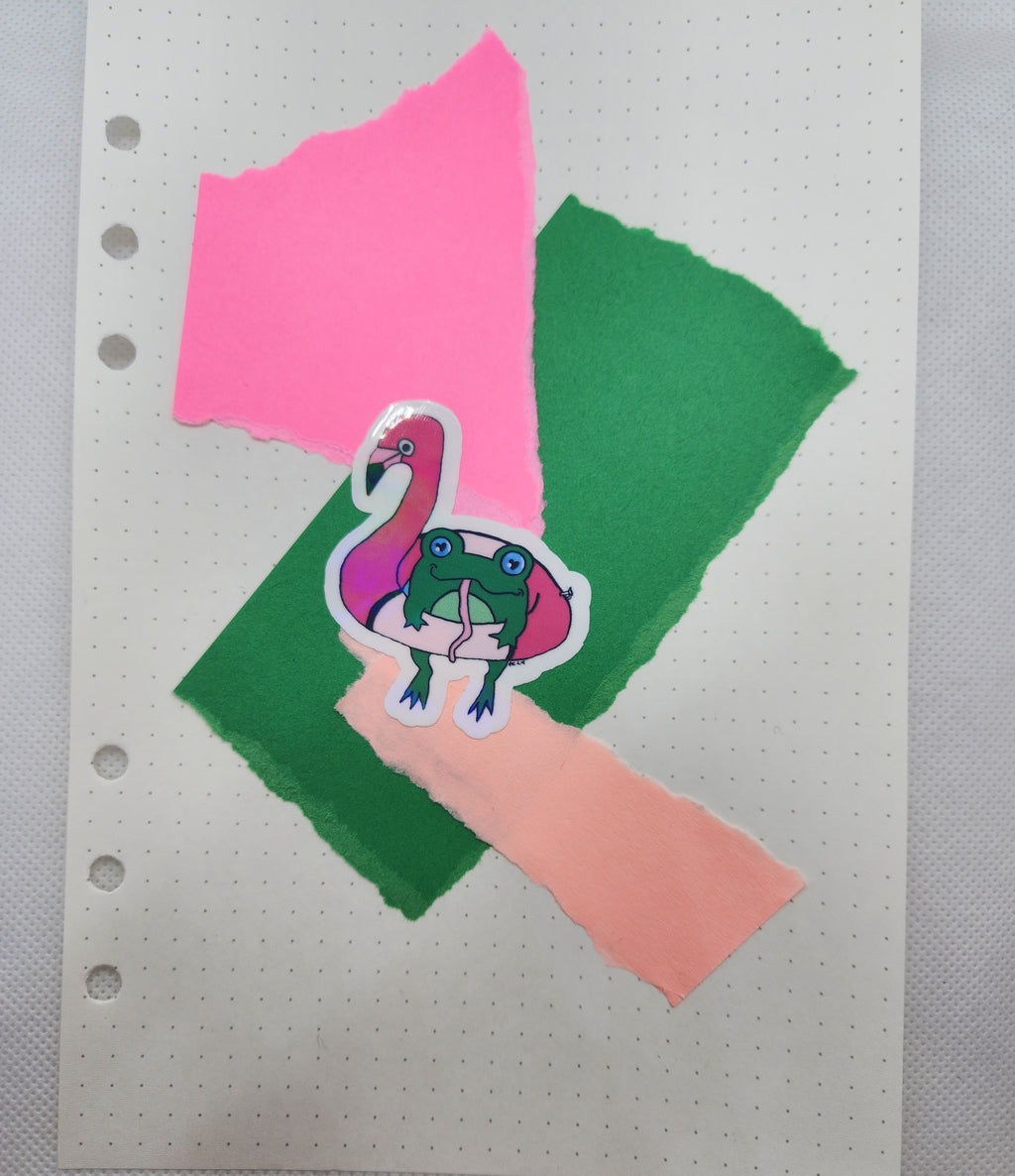 Schwimmender Frosch Sticker