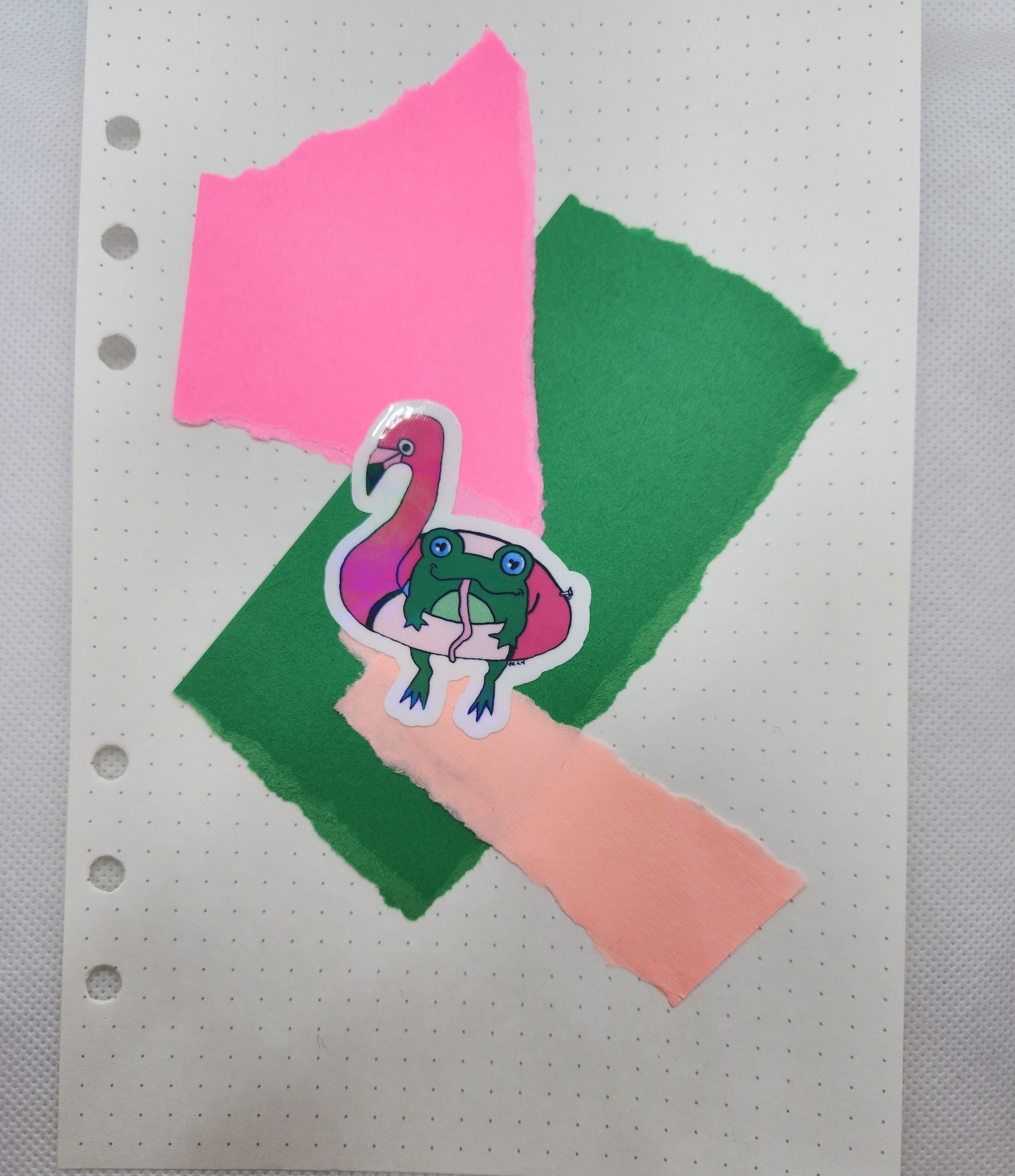 Floaty Frog Sticker