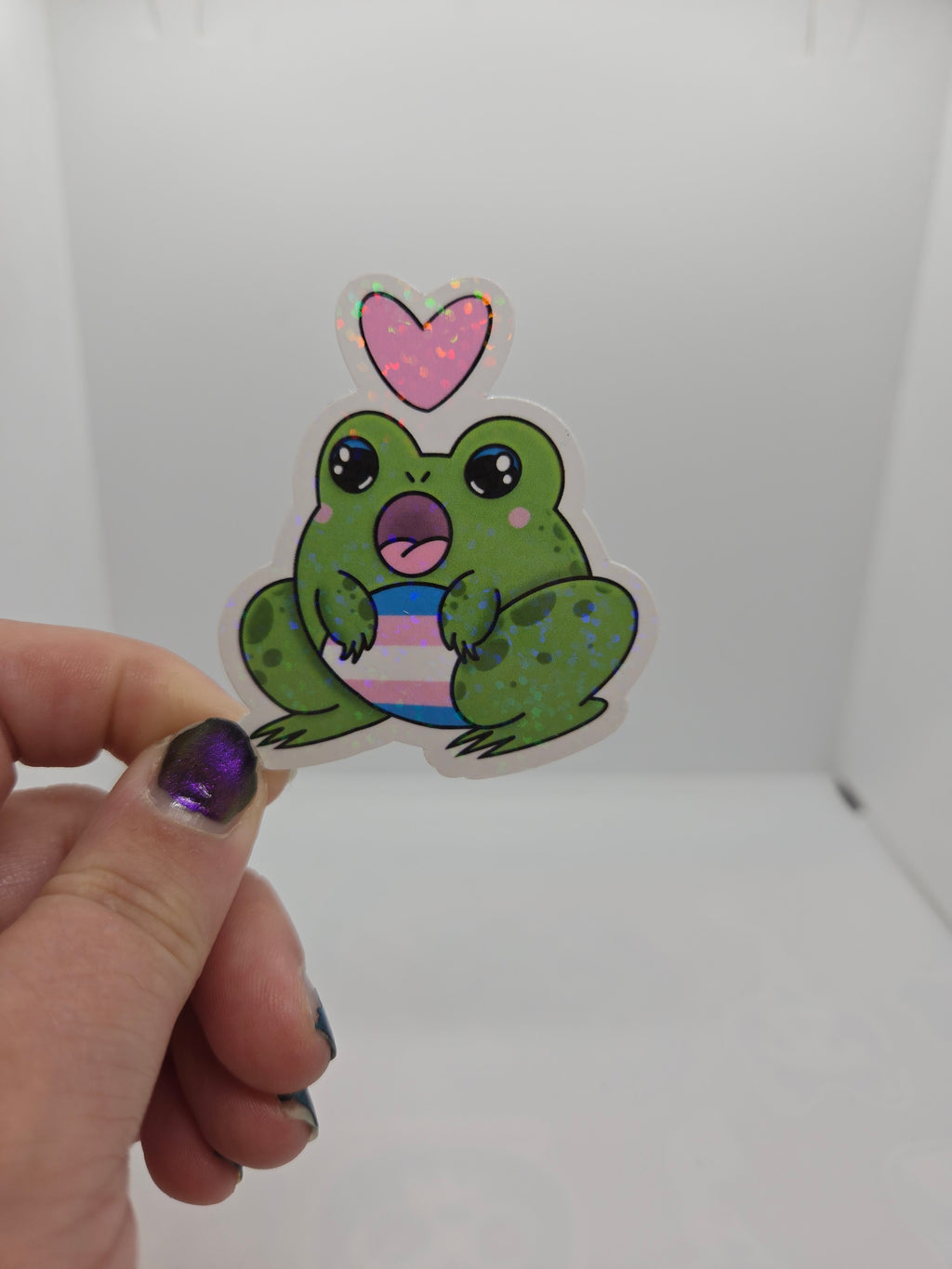 Gender and Sexuality Flag Frog Stickers