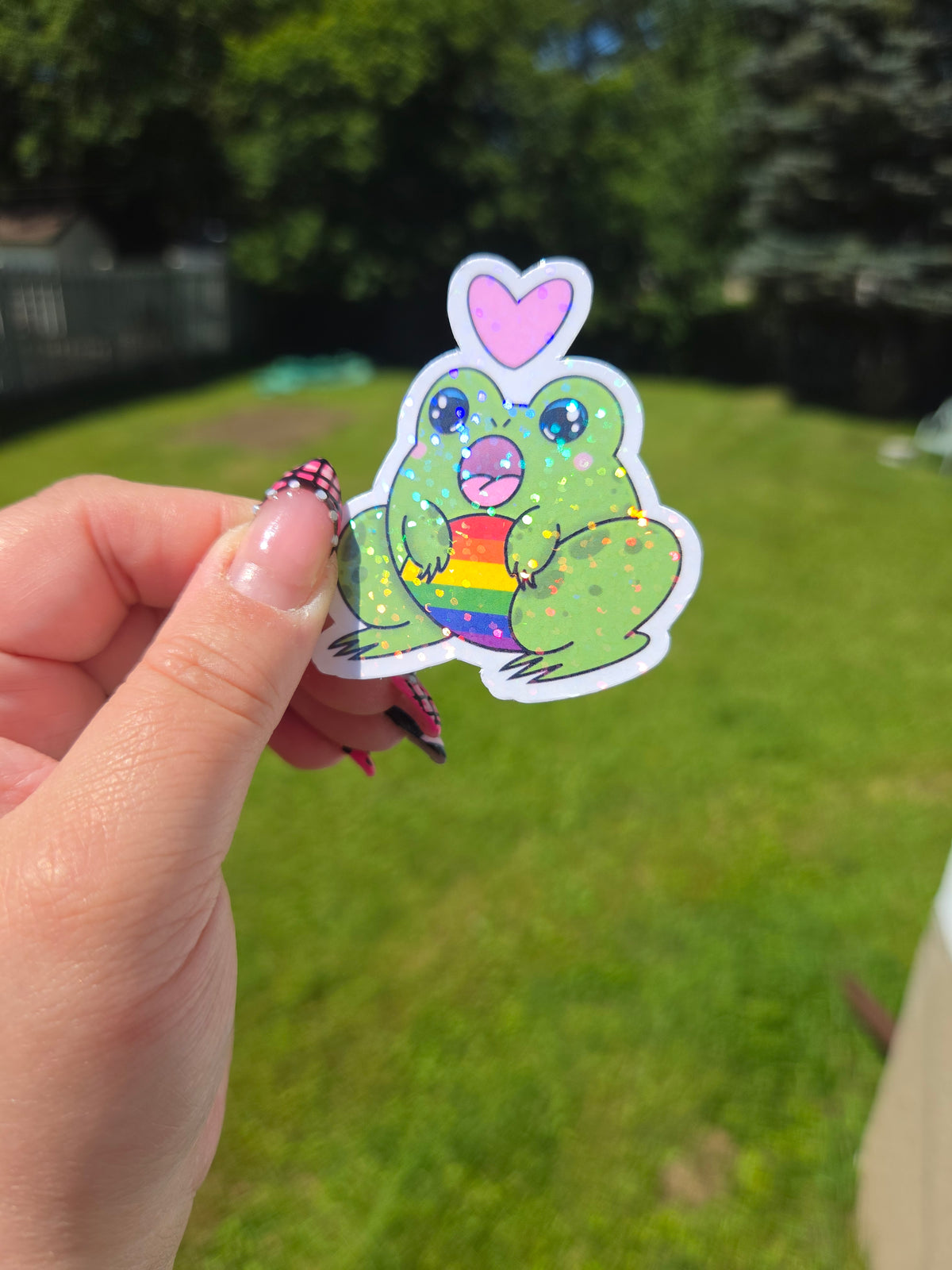 Gender and Sexuality Flag Frog Stickers