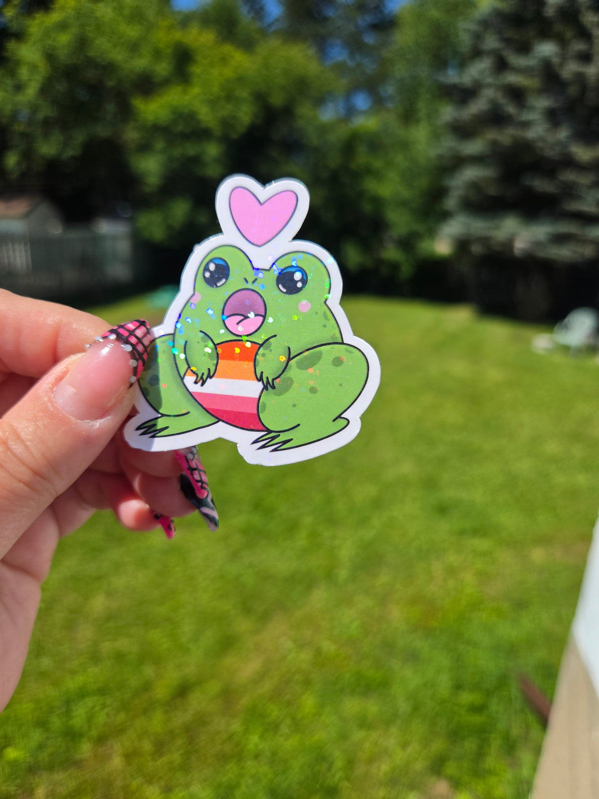 Gender and Sexuality Flag Frog Stickers