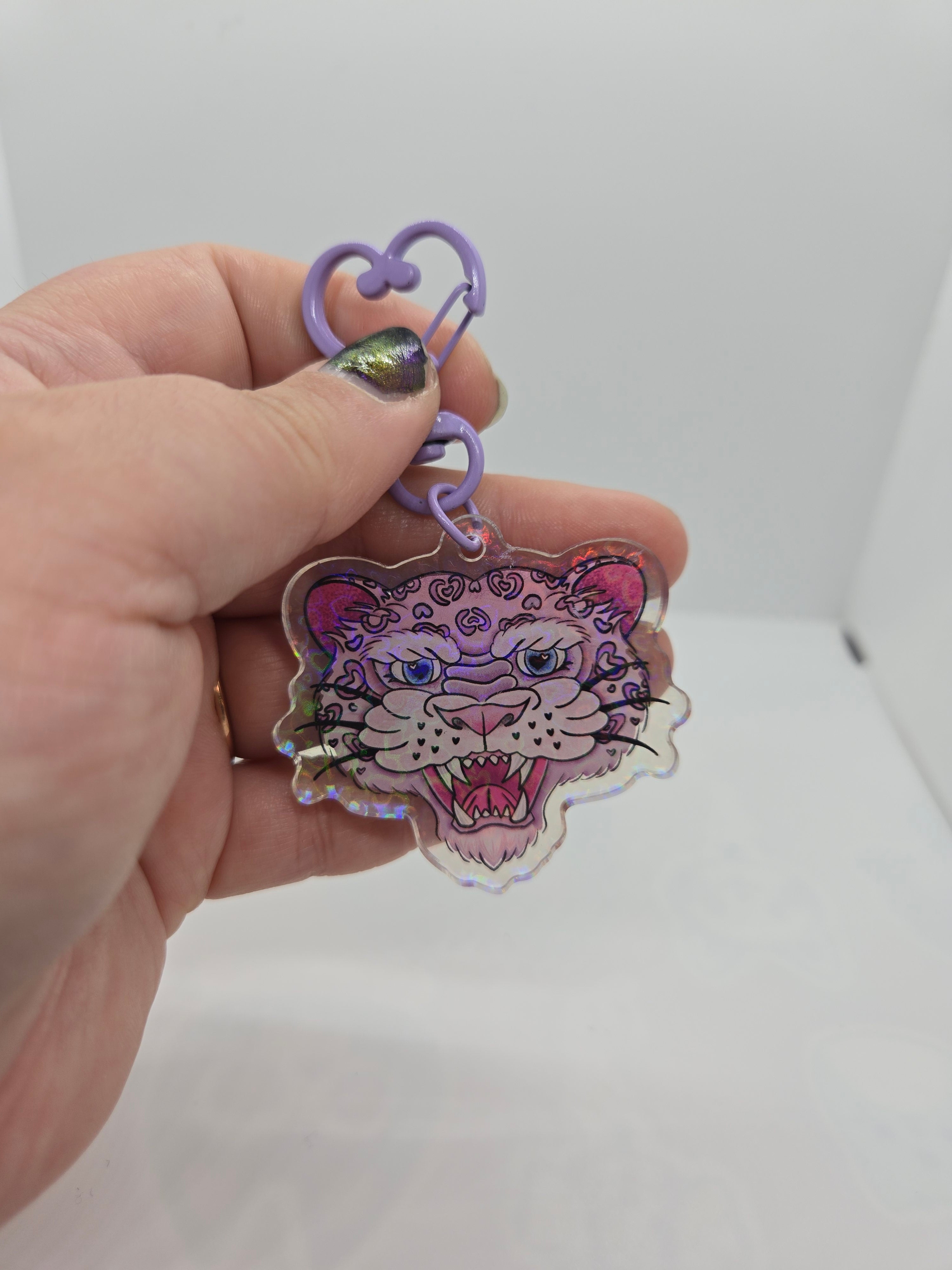 Love Leopard Keychain