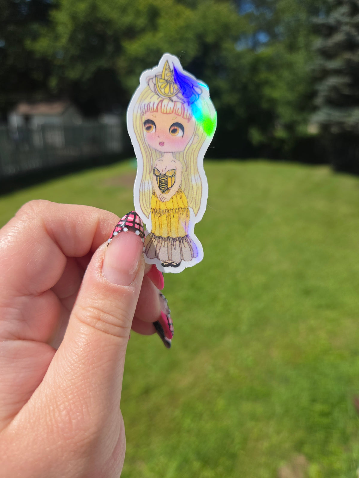 Lemon Meringue Pie Girl Sticker