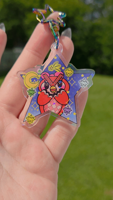 Starry Owl Keychain