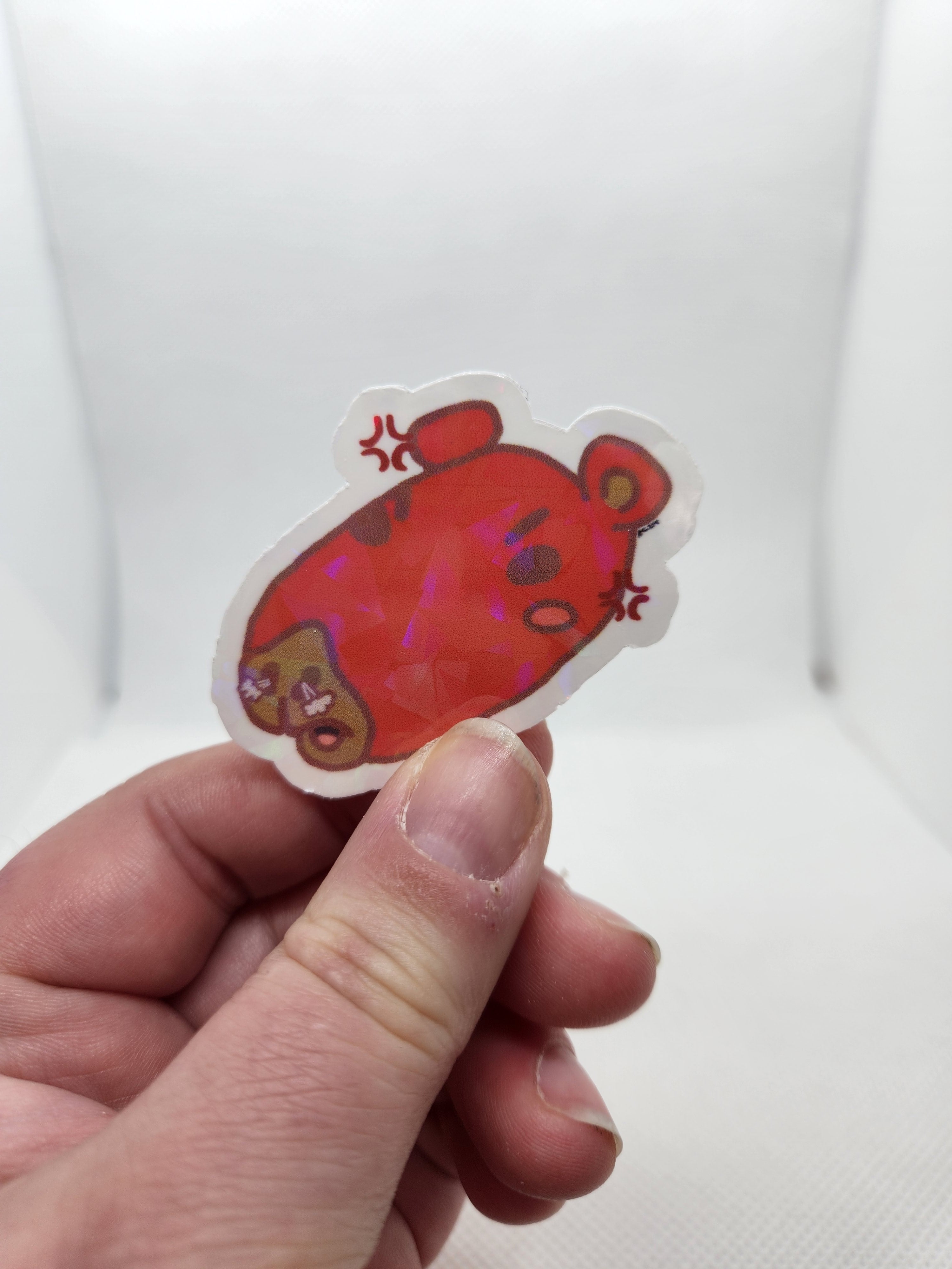 Angybara Sticker - Wasserfest Holografisch