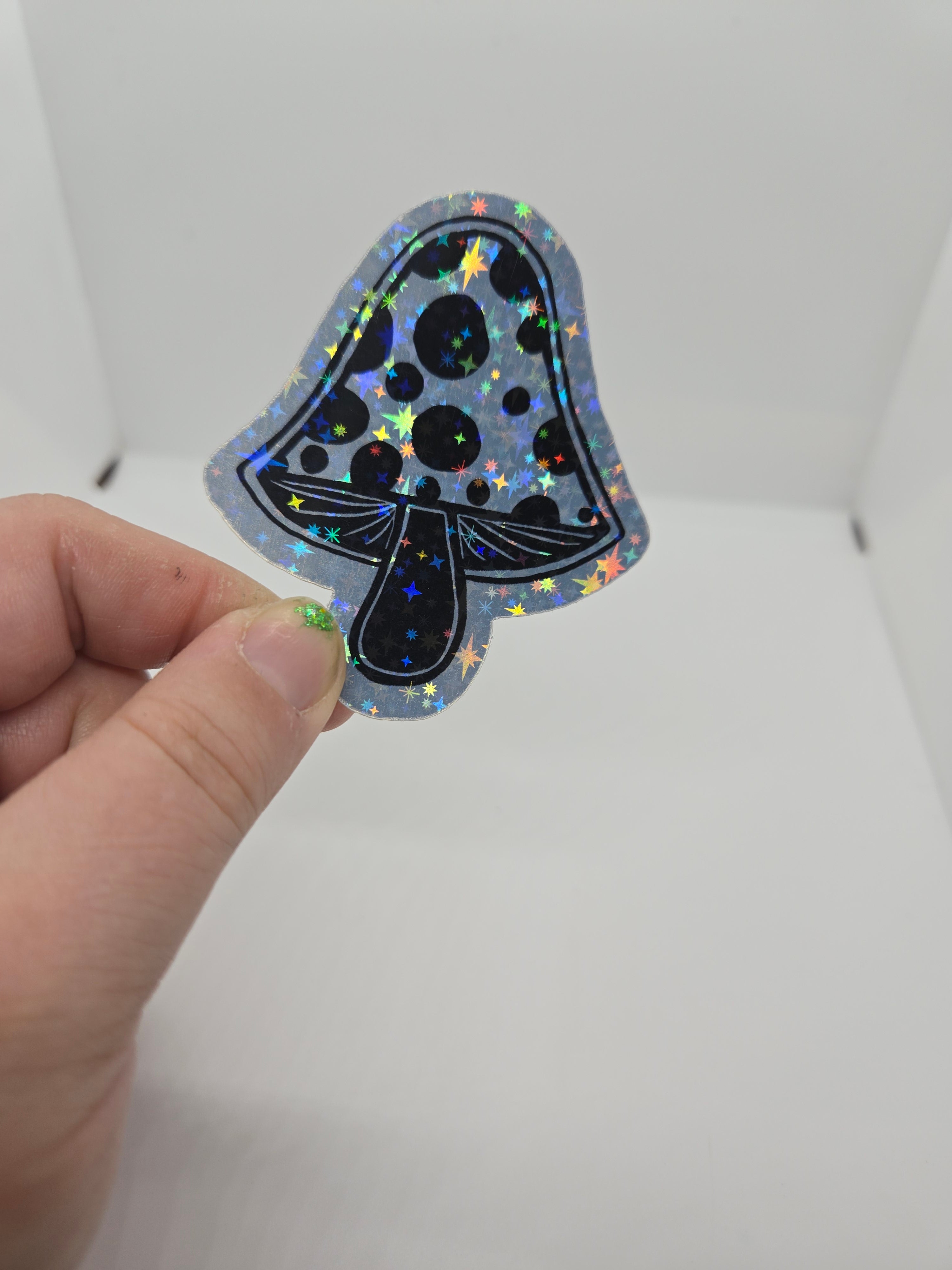 Mushroom Holographic Sticker