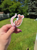 Cozy Rat Sticker