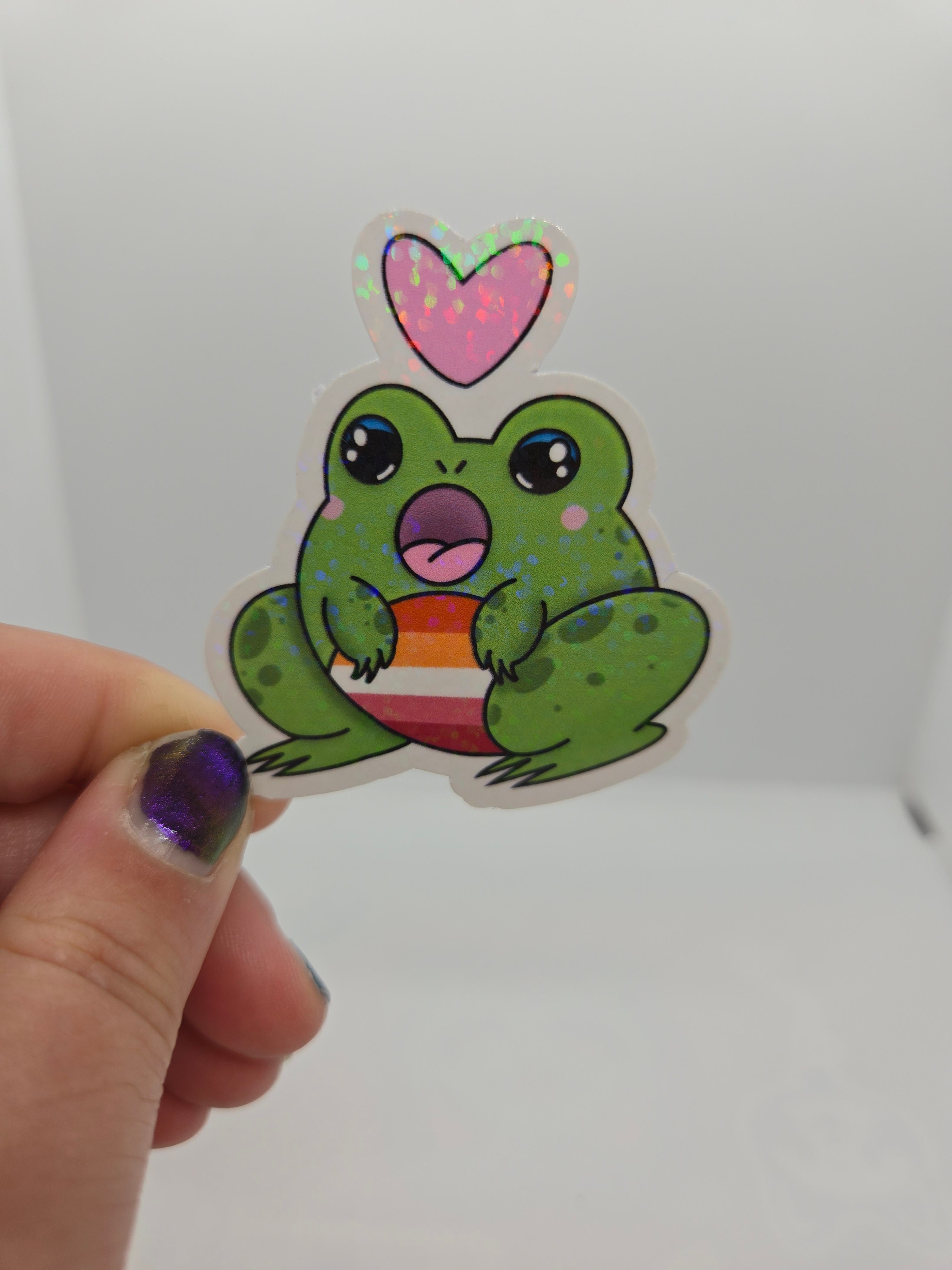 Gender and Sexuality Flag Frog Stickers