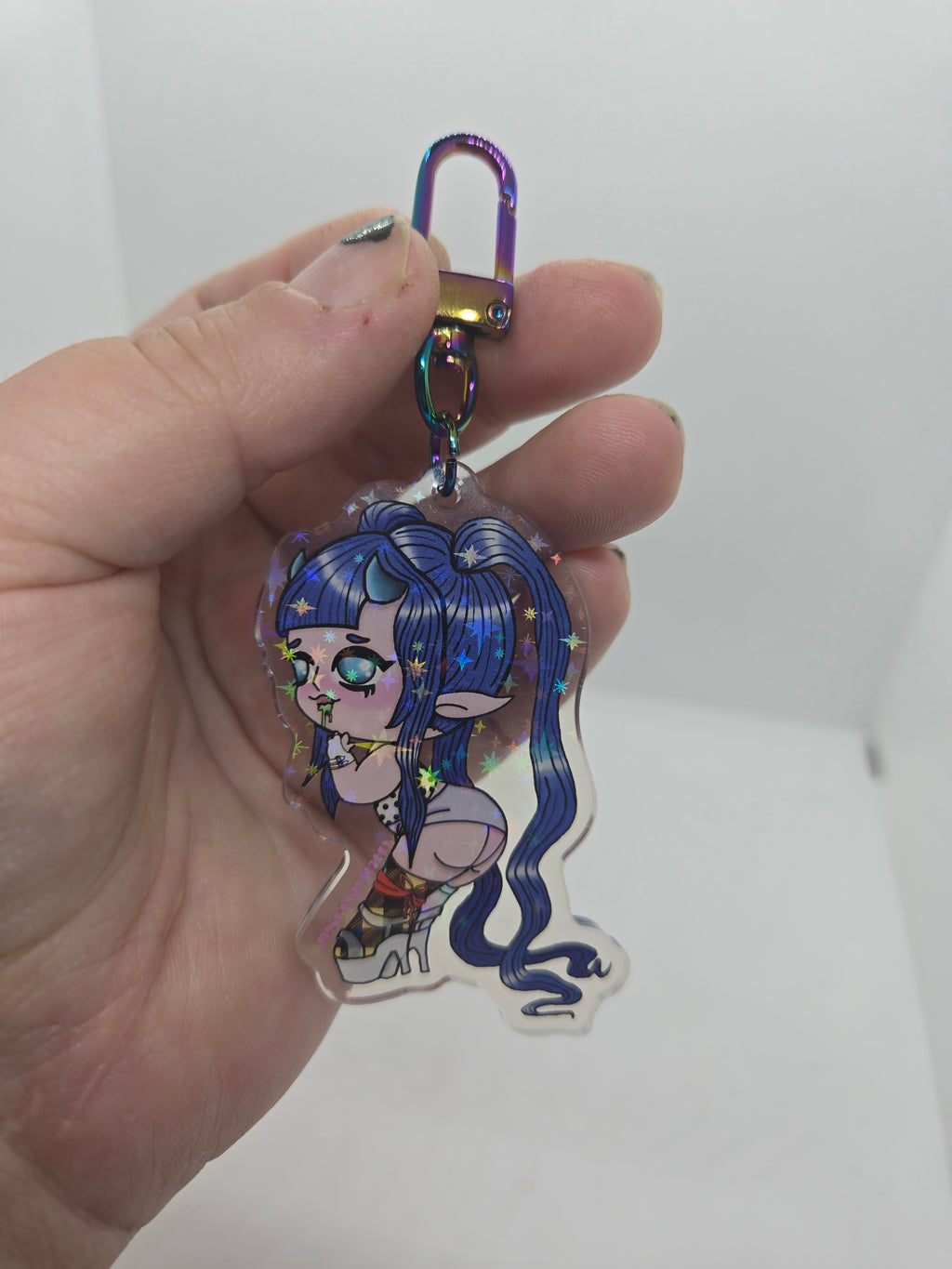 Demi Devil Girl Keychain