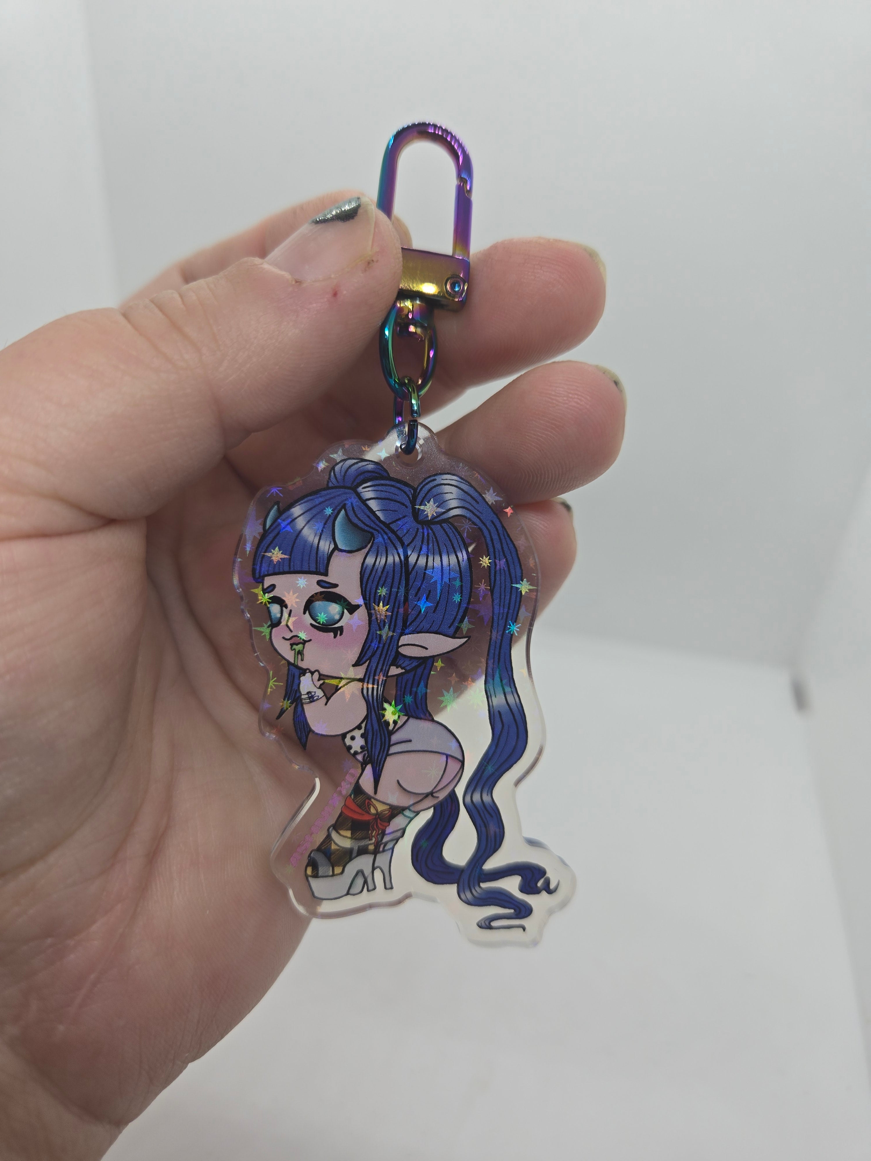 Demi Devil Girl Keychain