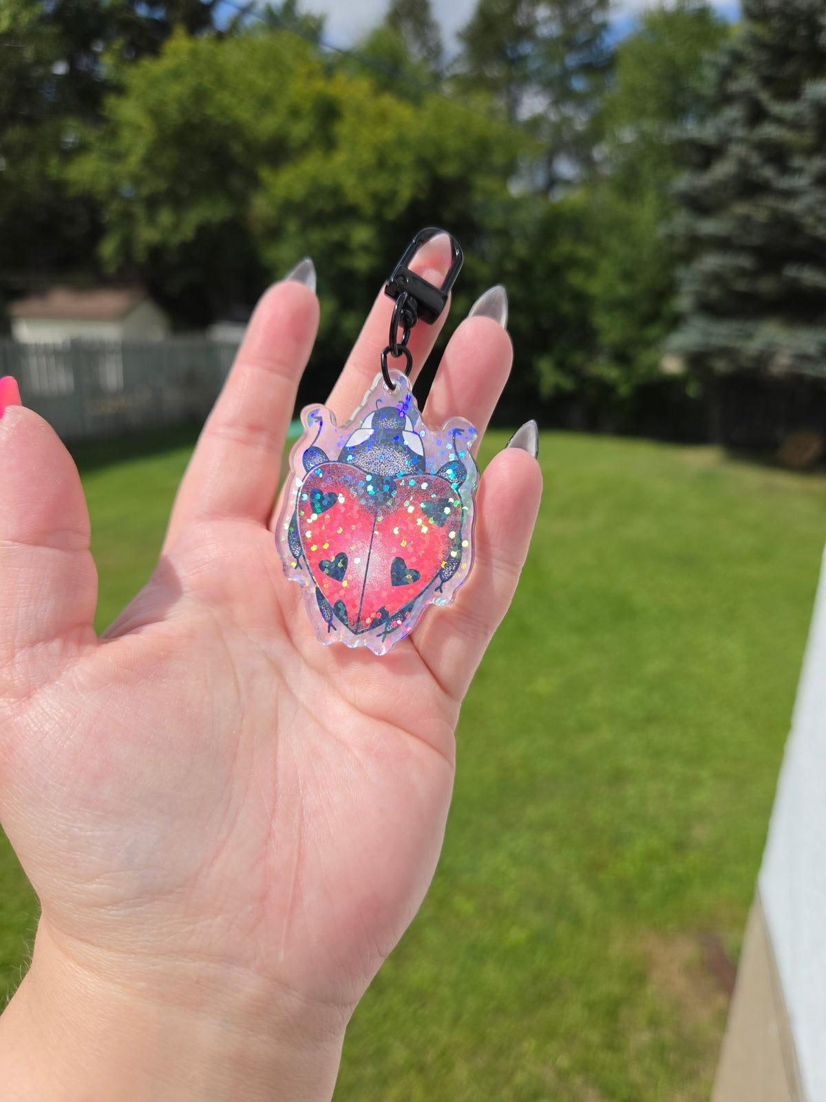 Lady Bug Keychain