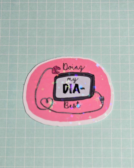 *IMPROVED* Dia-Best Water Resistant Sticker