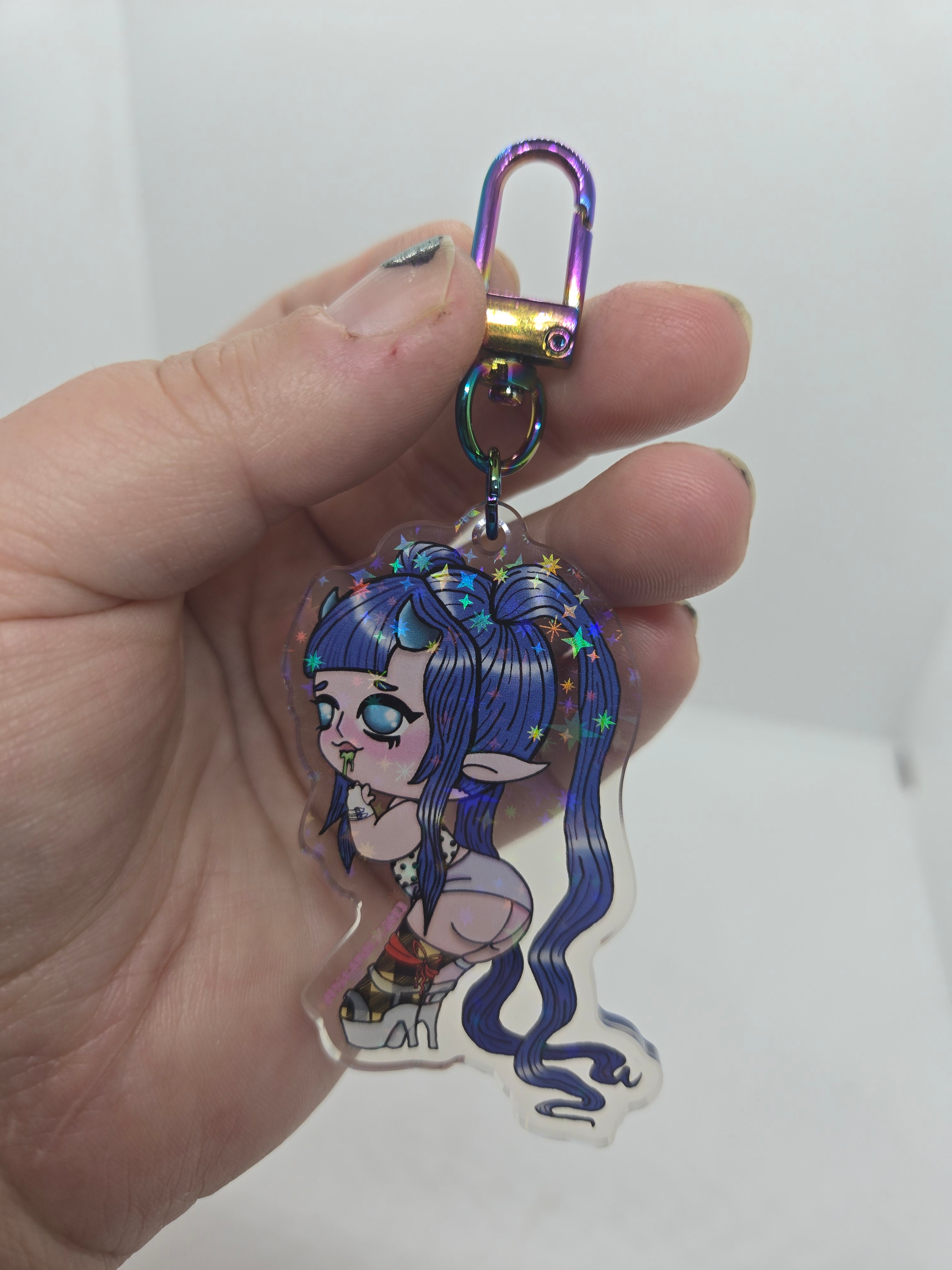 Demi Devil Girl Keychain