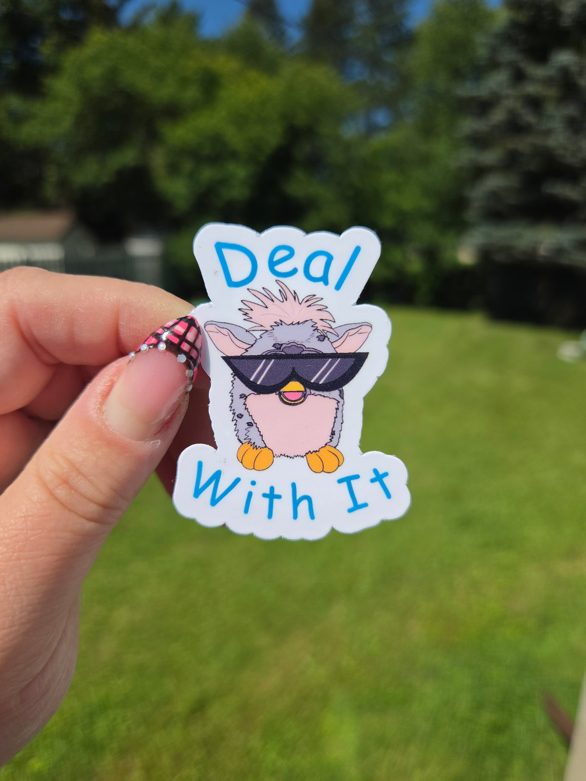 Deal With It Furby Sticker