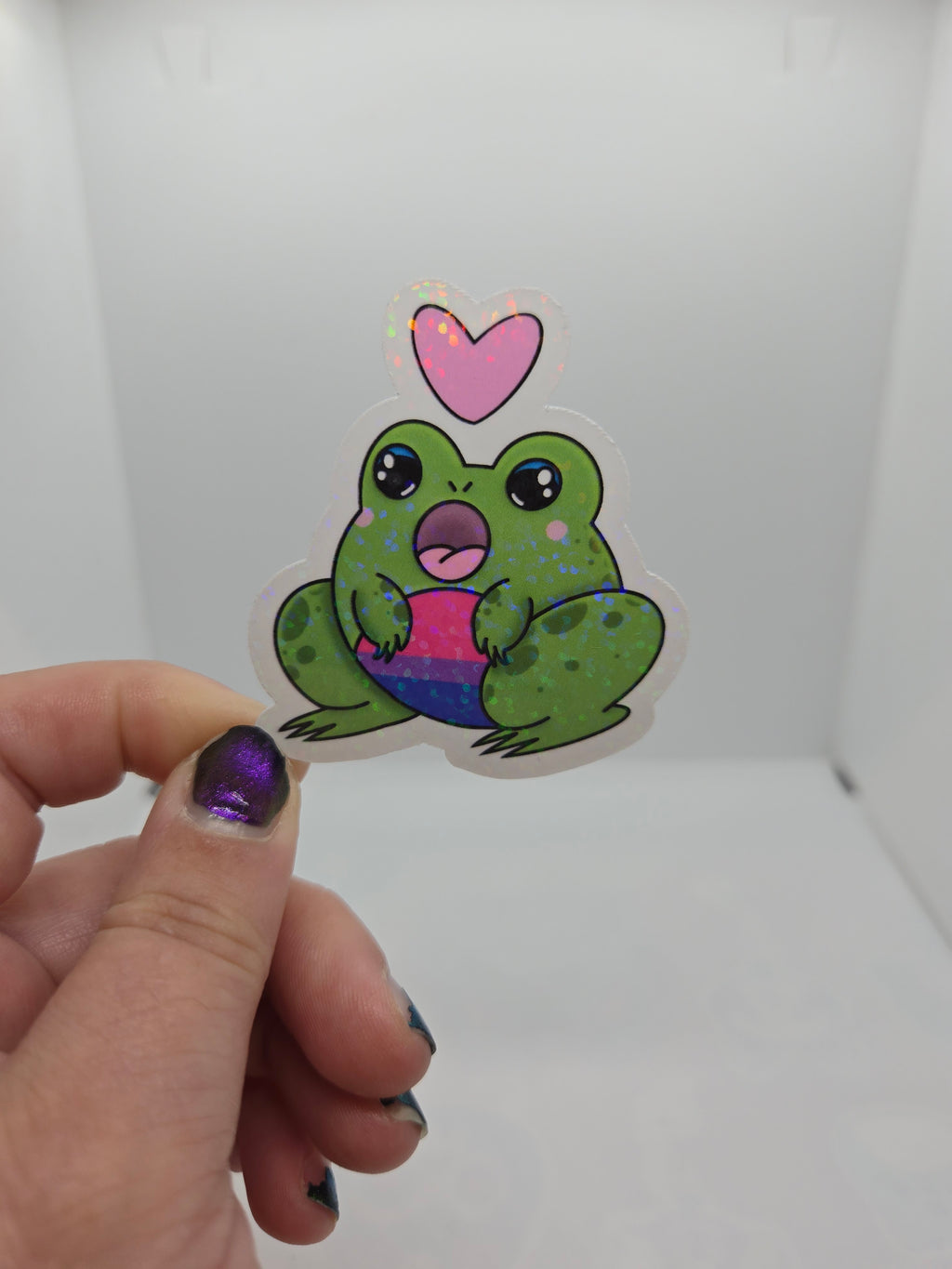 Gender and Sexuality Flag Frog Stickers