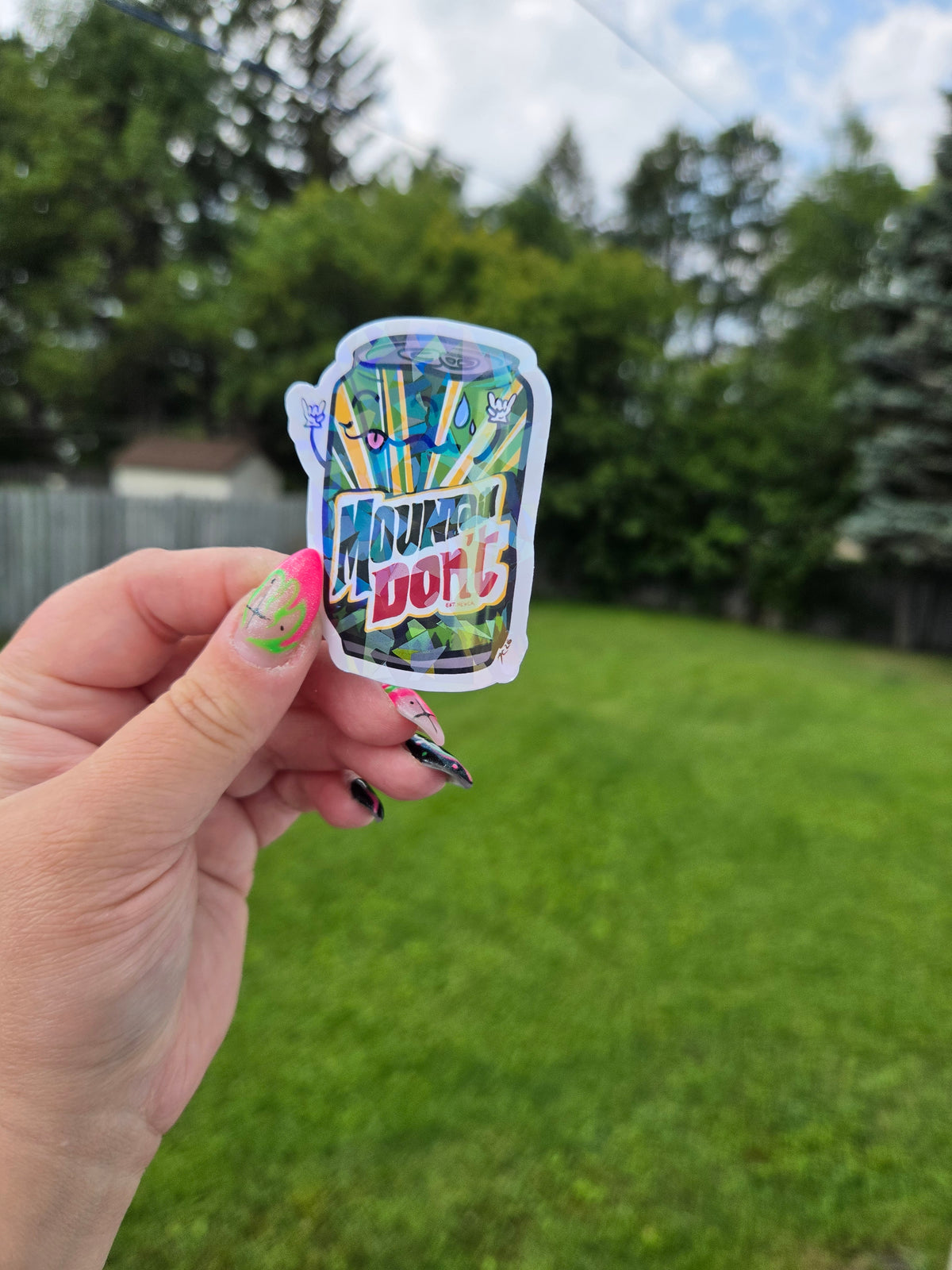 Mountain Don't Silly Soda Sticker