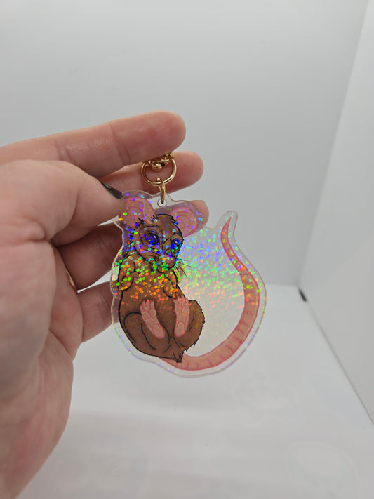 Cozy Rat Keychain