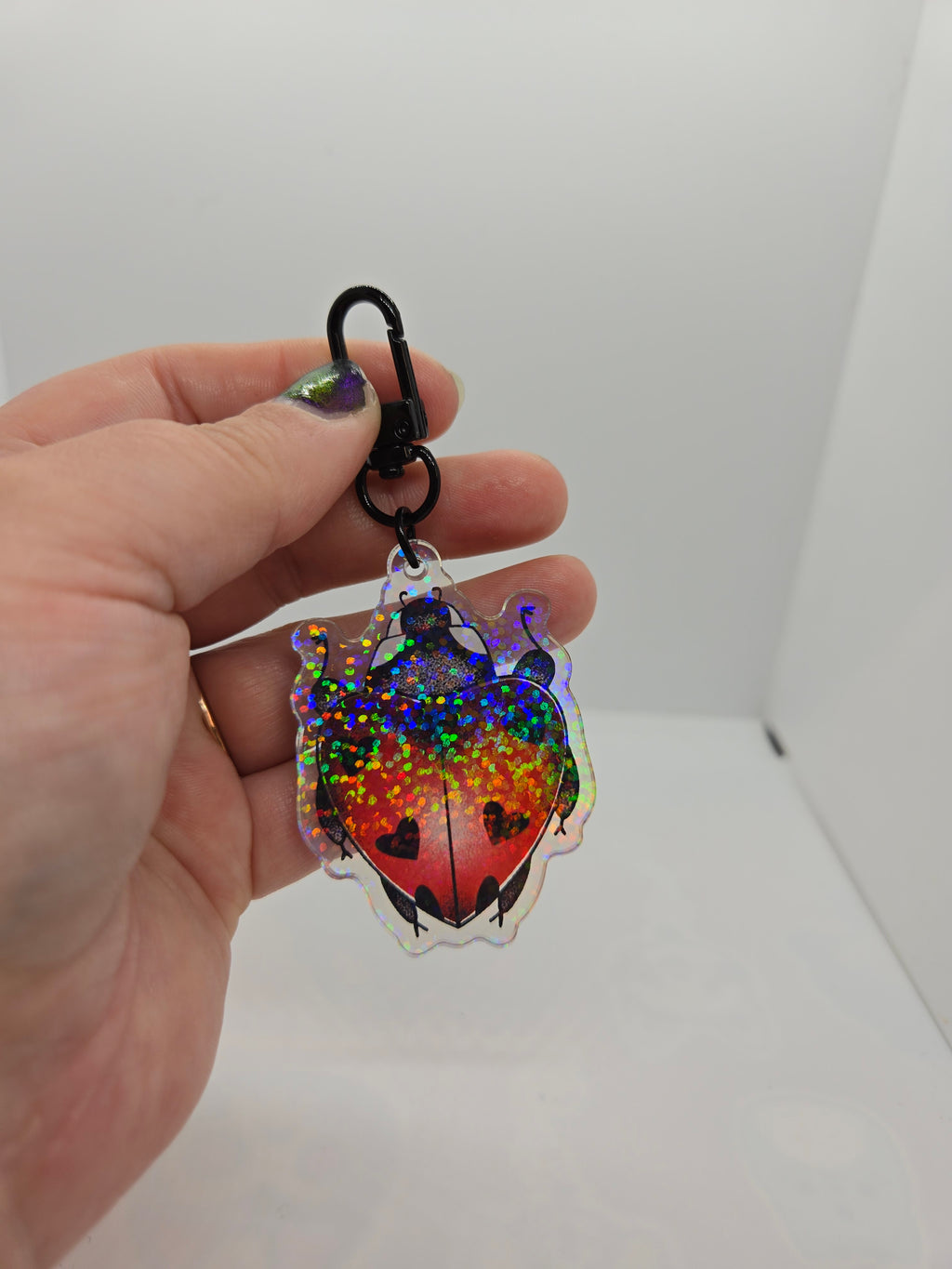 Lady Bug Keychain