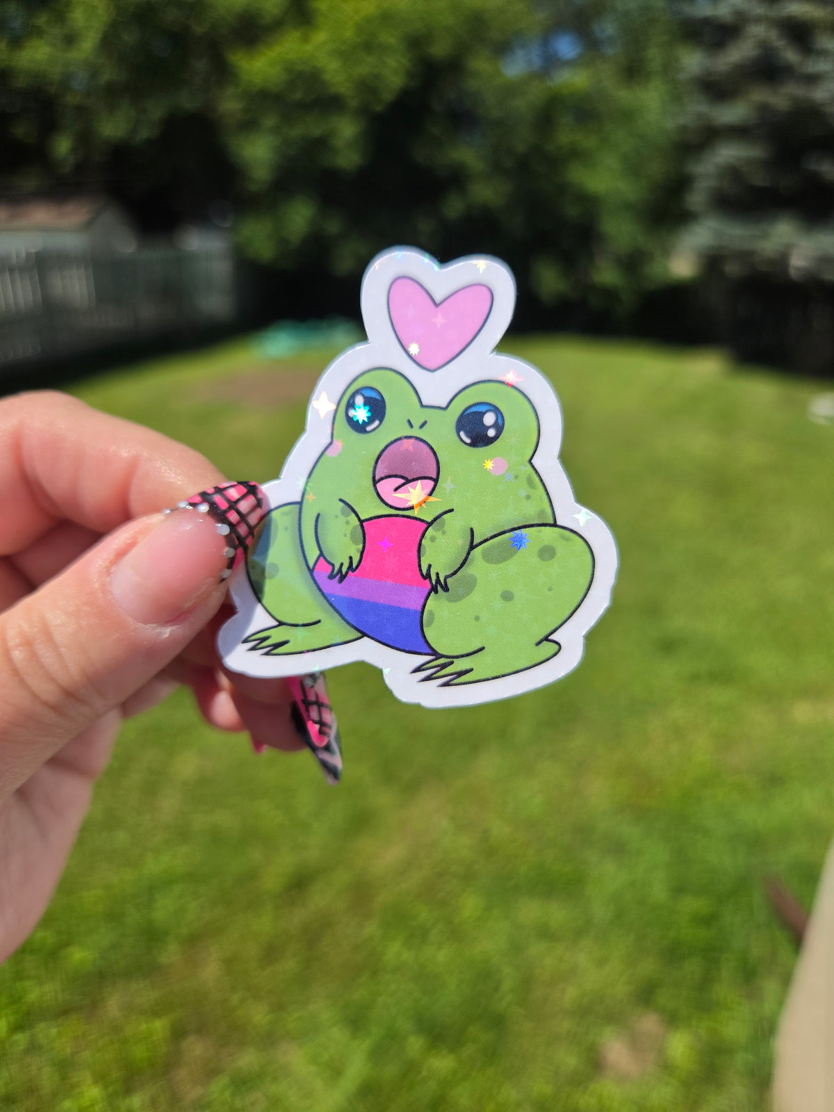 Gender and Sexuality Flag Frog Stickers