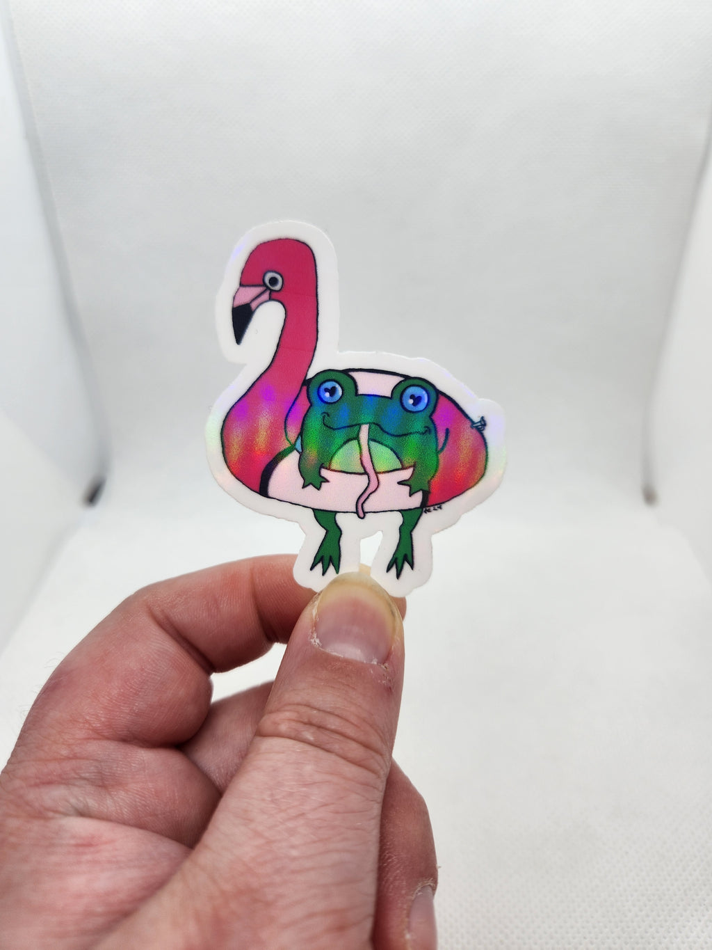 Schwimmender Frosch Sticker