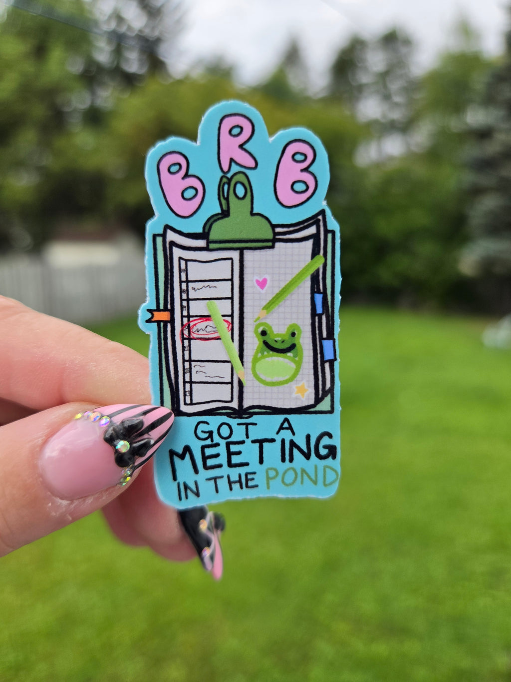 Pond Meeting Planner Sticker